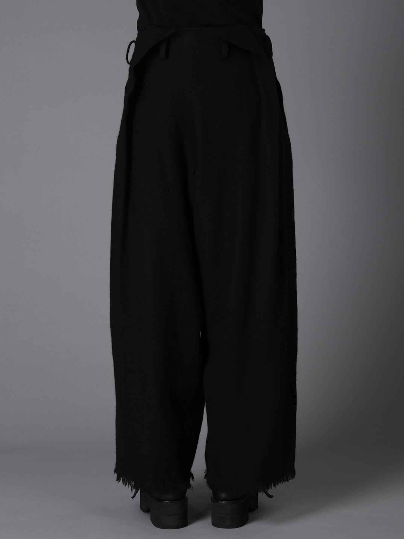HERRINGBONE BIG TUCK PANTS