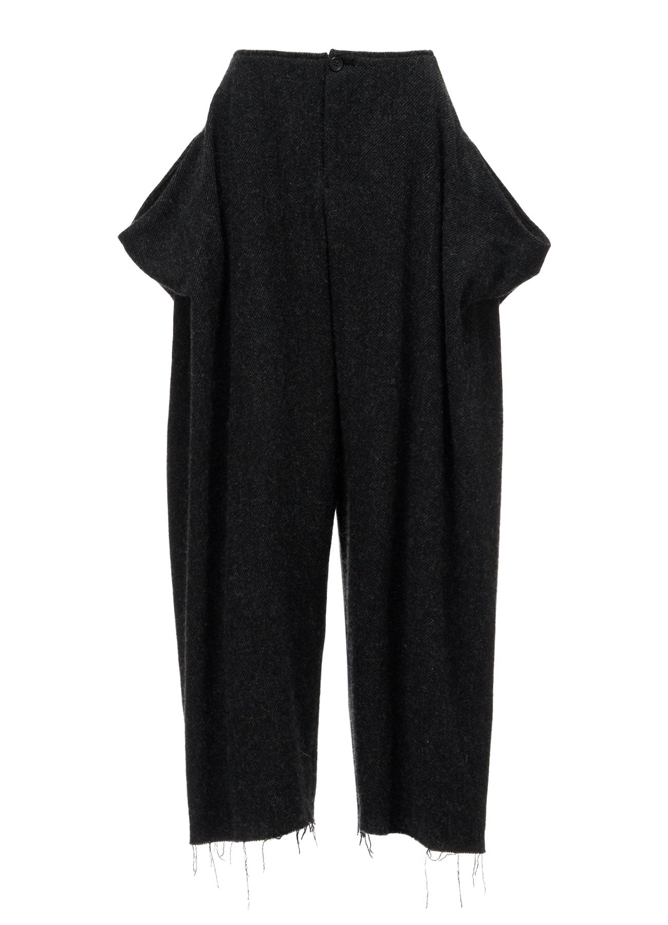 TOP DYED TWEED DRAPED POCKET PANTS