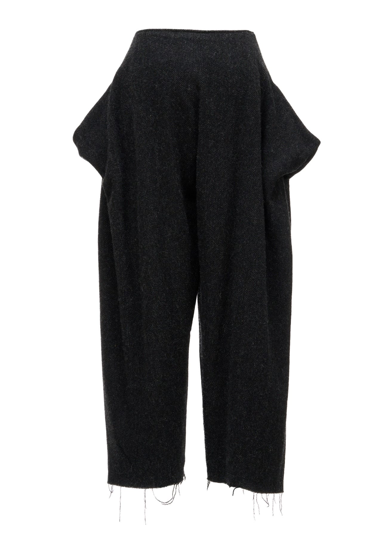 TOP DYED TWEED DRAPED POCKET PANTS(S Black): LIMI feu｜THE SHOP