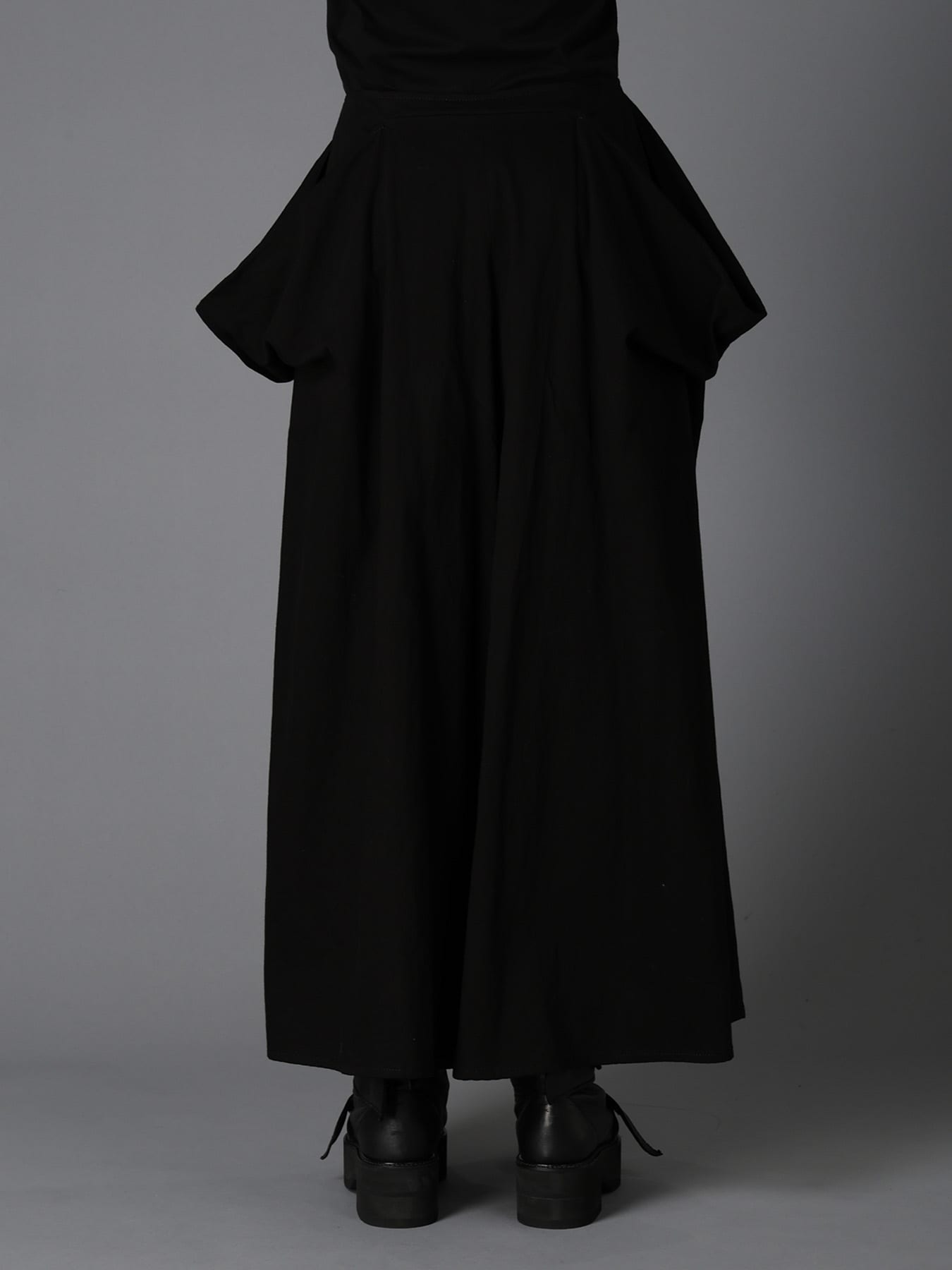 BK DENIM DRAPED POCKET SAILOR PANTS