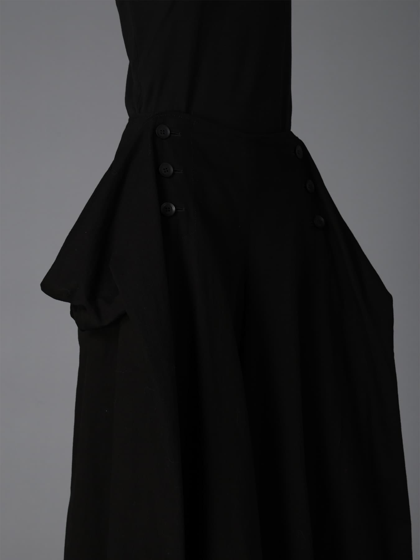 BK DENIM DRAPED POCKET SAILOR PANTS