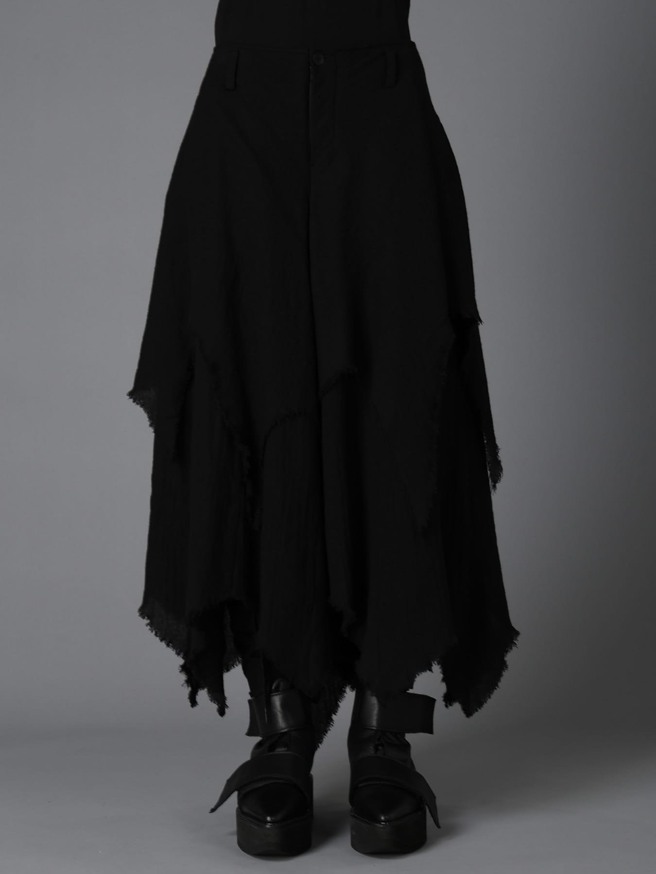 W/ VIYELLA WAKAME PANTS(S Black): LIMI feu｜THE SHOP YOHJI YAMAMOTO