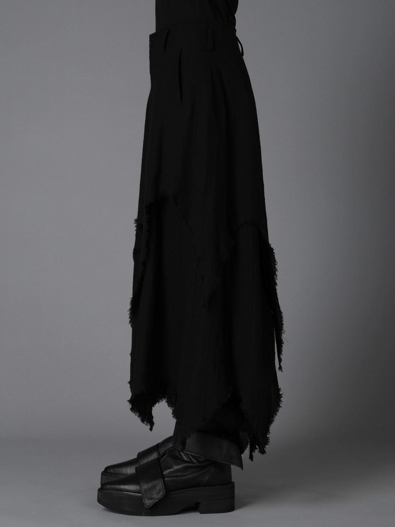 W/ VIYELLA WAKAME PANTS(S Black): LIMI feu｜THE SHOP YOHJI YAMAMOTO