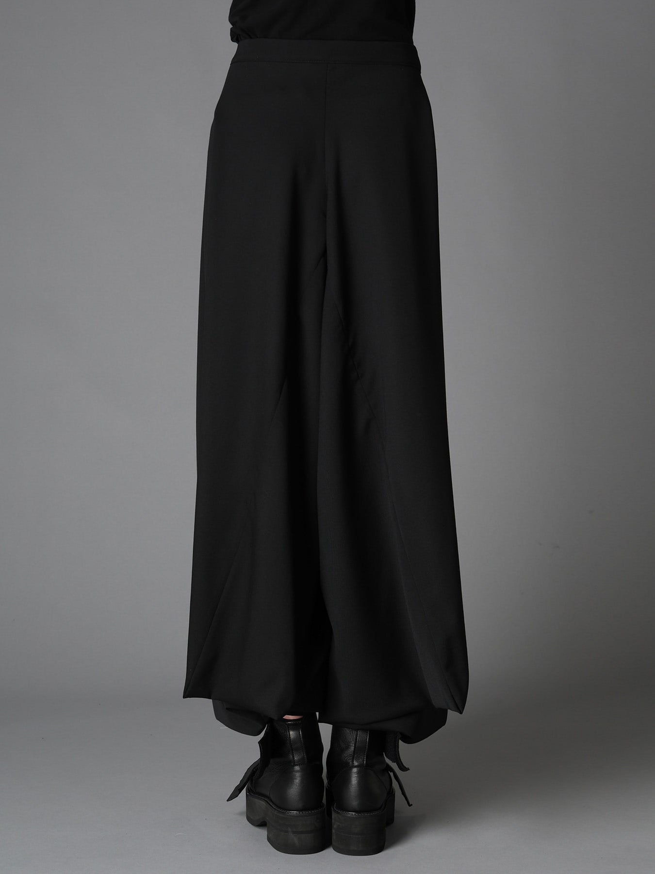 WOOL GABARDINE  HEM PANTS