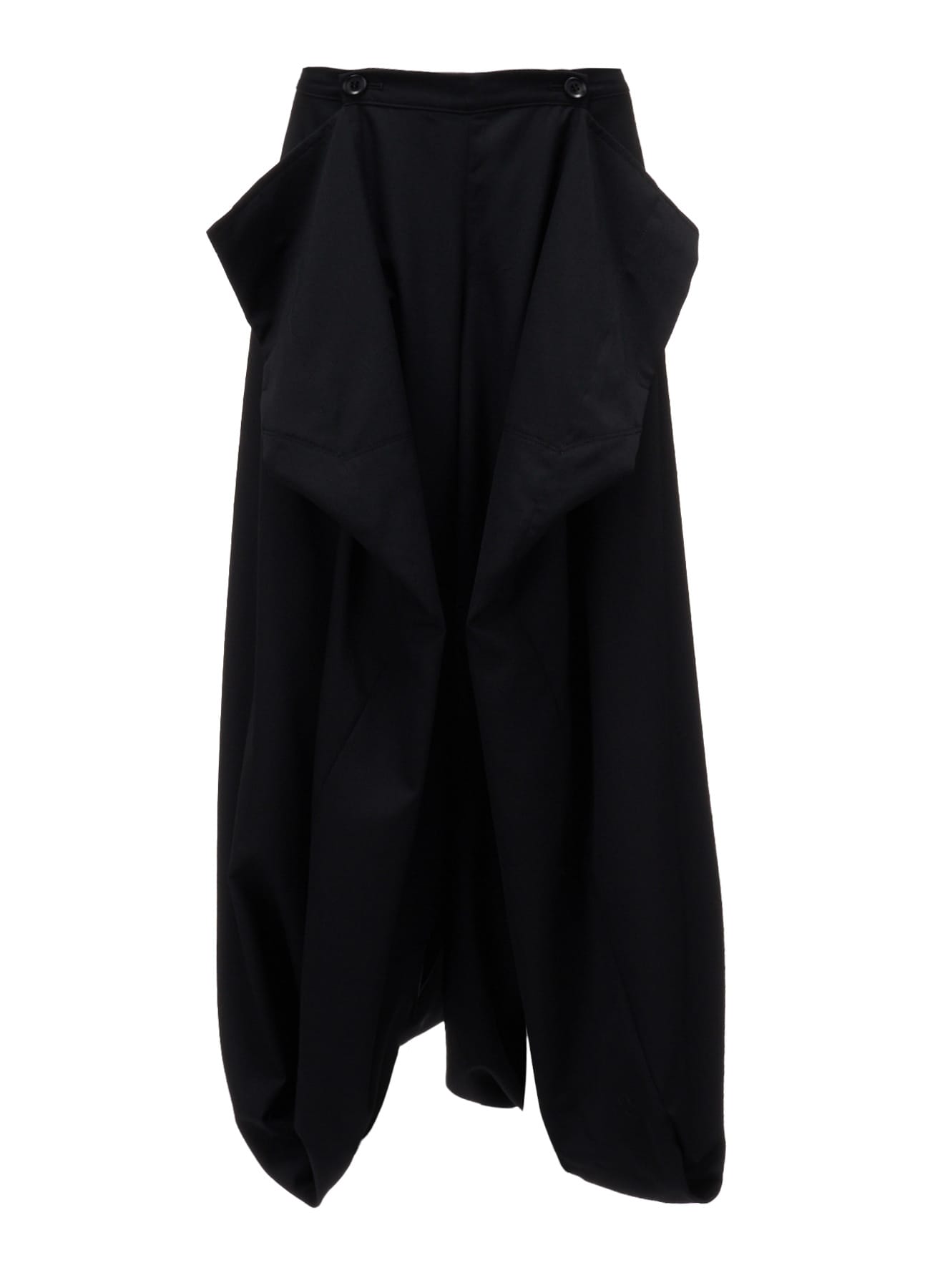WOOL GABARDINE  HEM PANTS