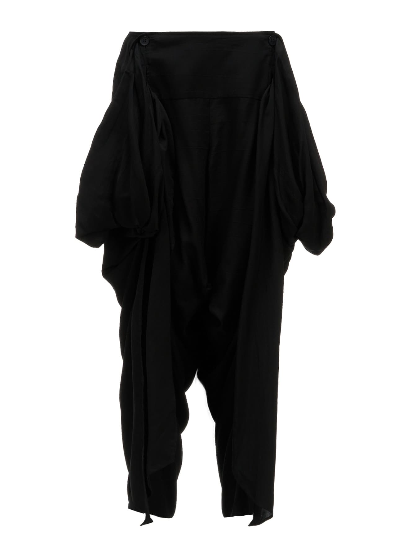 HIGH TWIST GABARDINE DRAPED PANTS