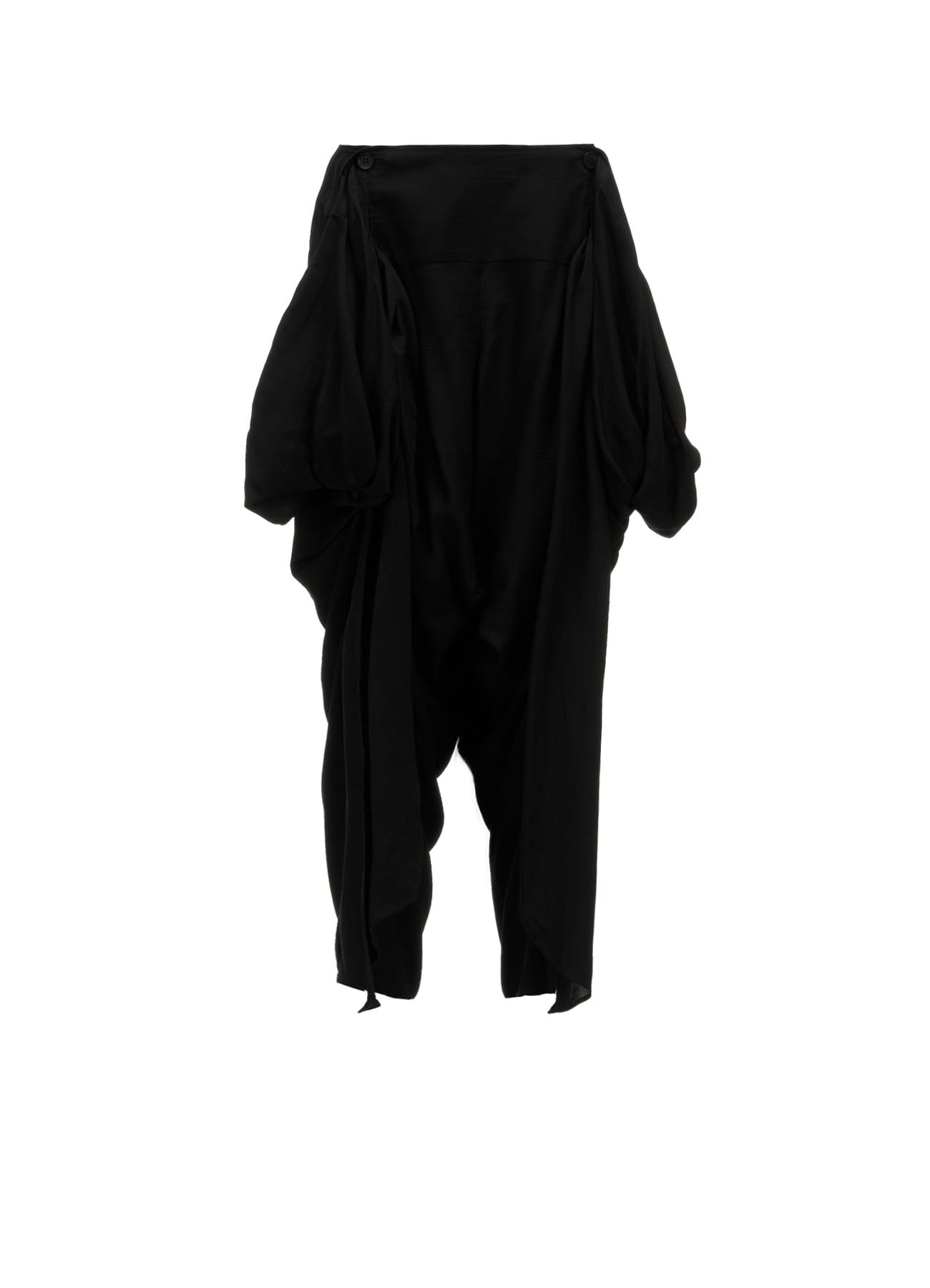HIGH TWIST GABARDINE DRAPED PANTS