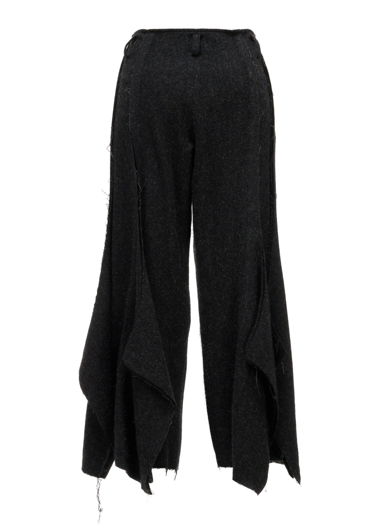 TOP DYED TWEED FLARED PANEL PANTS B
