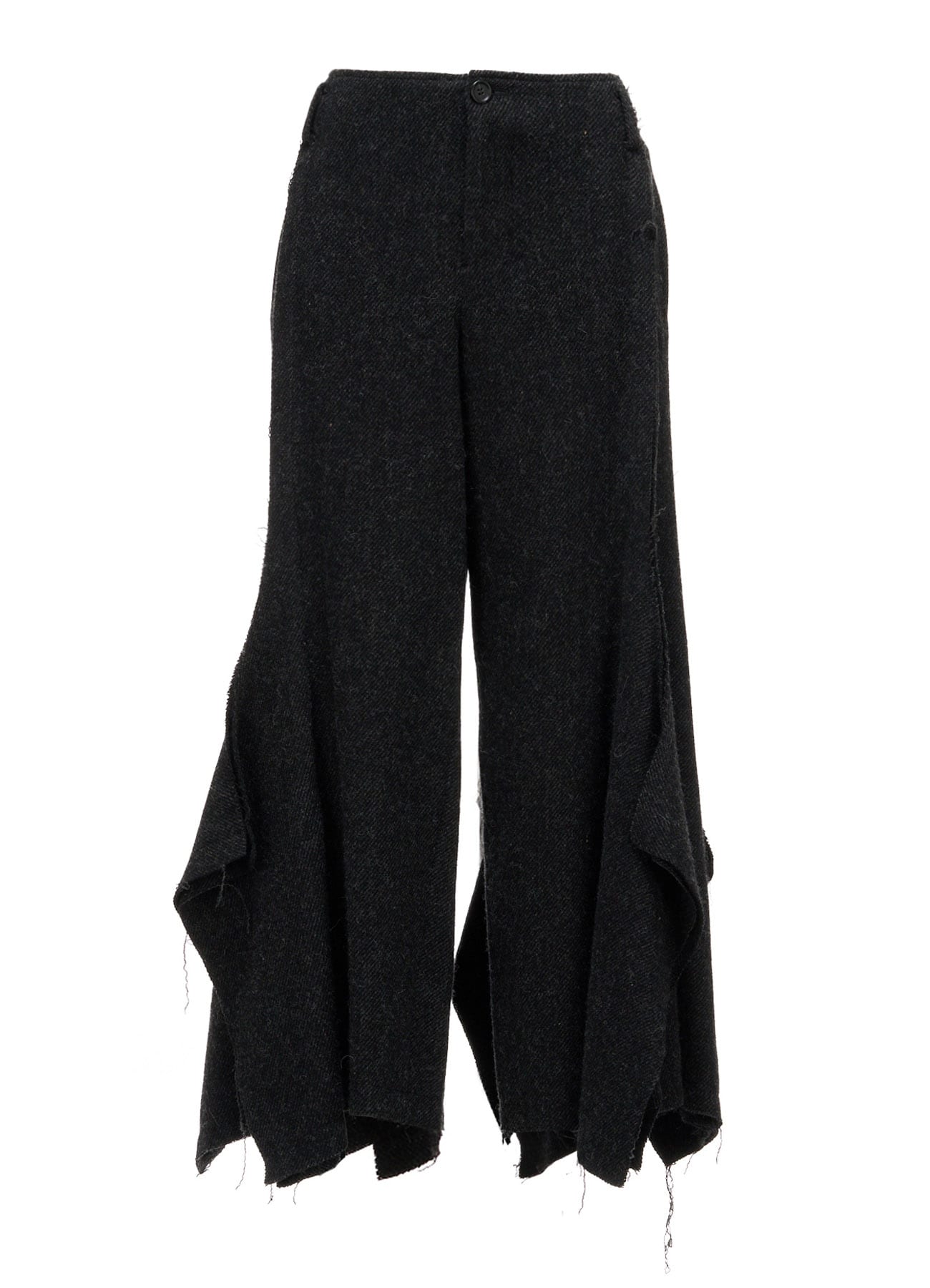 TOP DYED TWEED FLARED PANEL PANTS B
