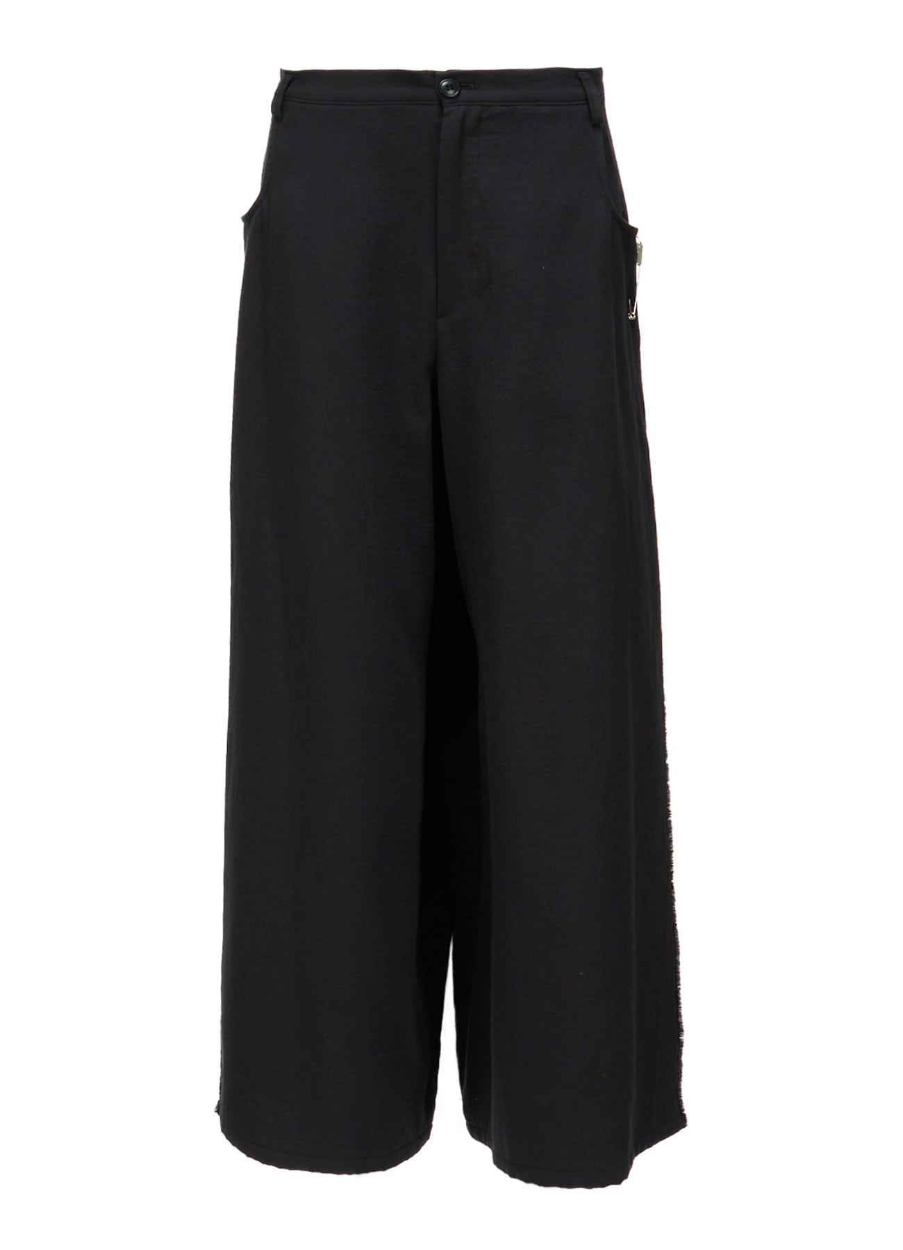 DOUBLE CLOTH PIN WIDE PANTS