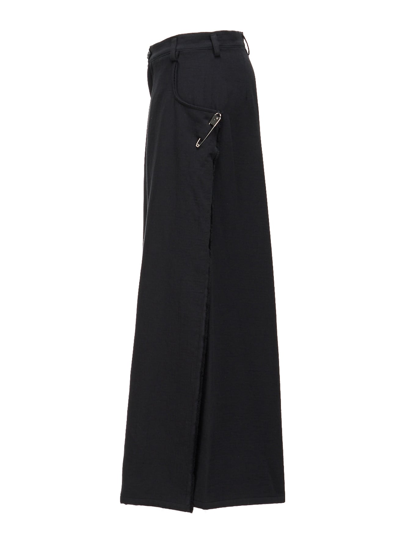 DOUBLE CLOTH PIN WIDE PANTS