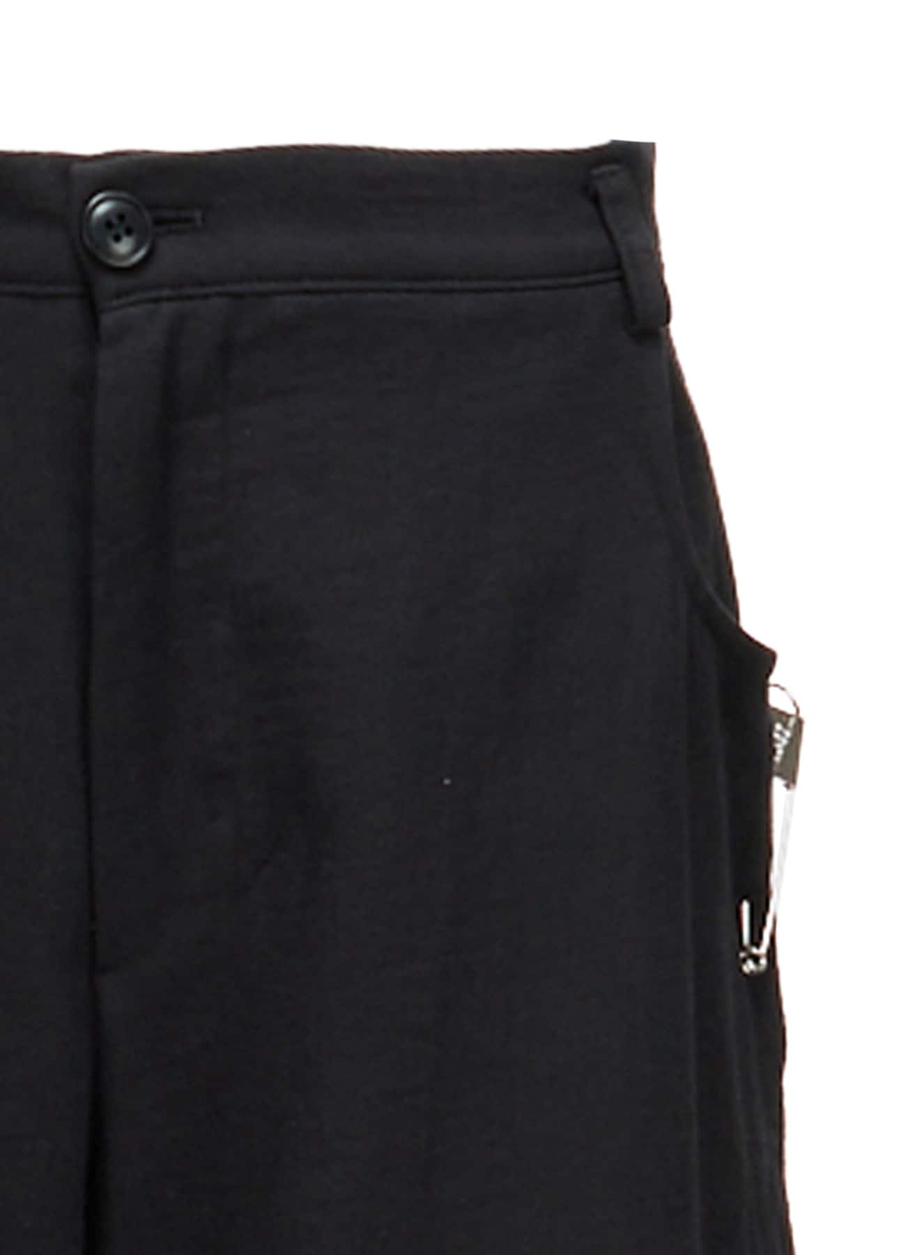 DOUBLE CLOTH PIN WIDE PANTS