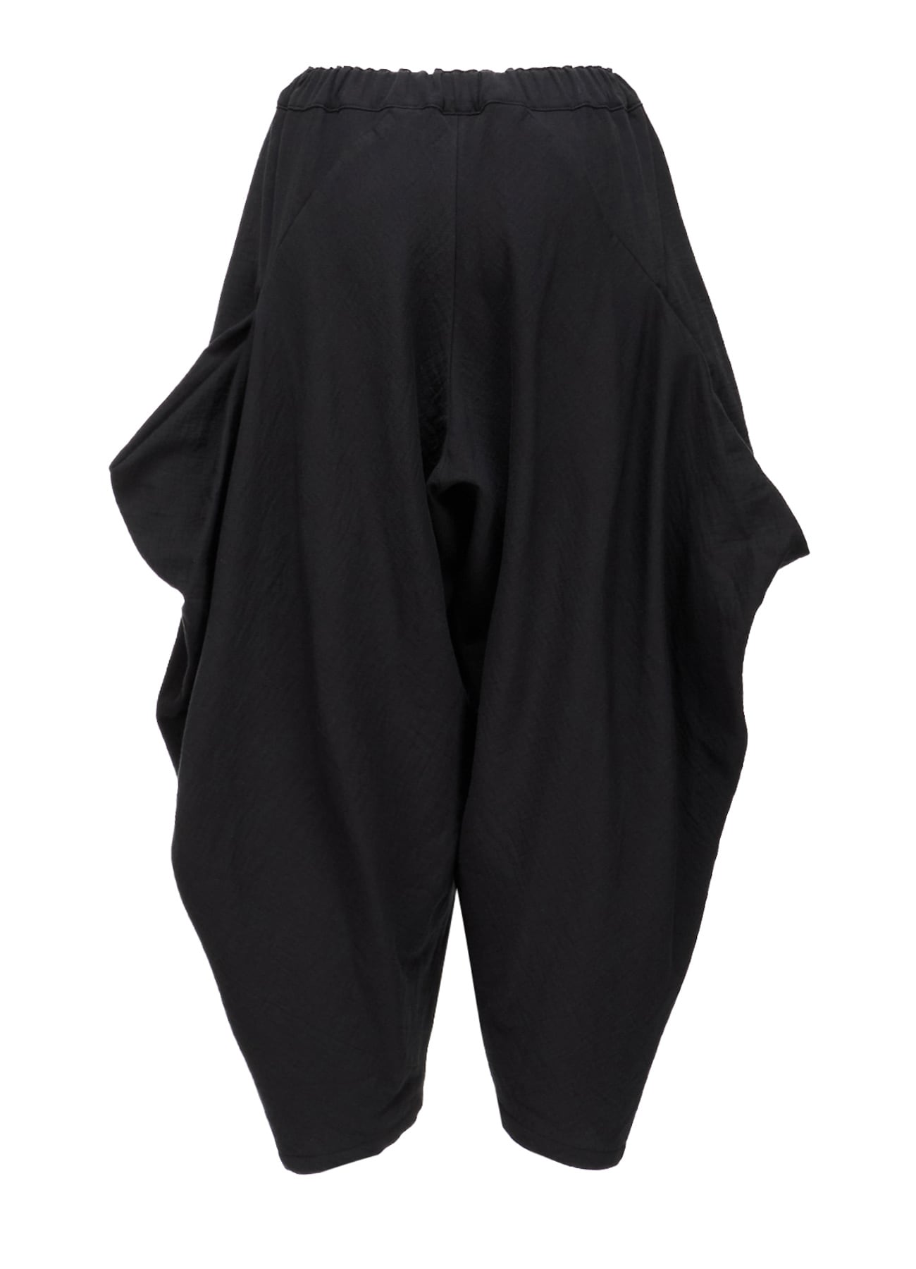 DOUBLE CLOTH ELASTIC WAIST TUCK PANTS