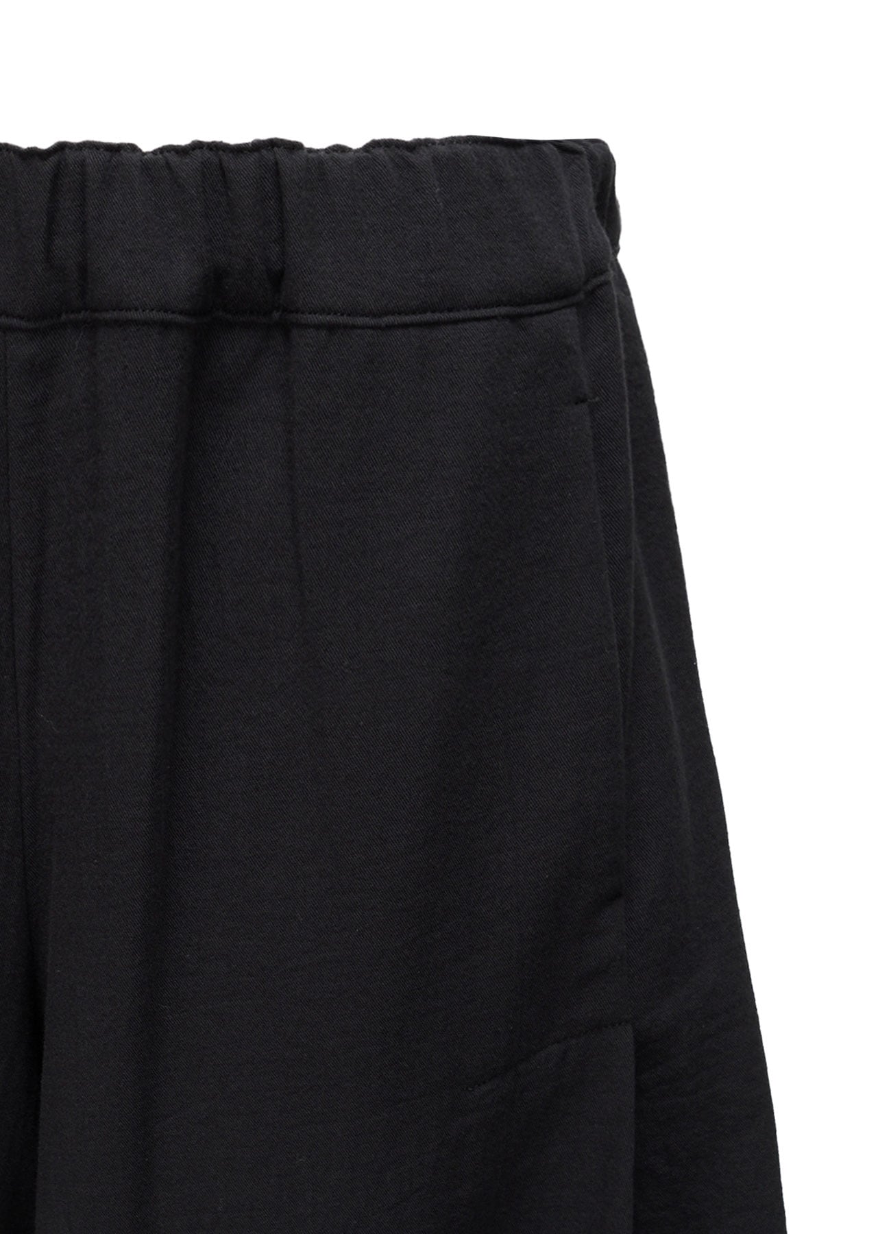 DOUBLE CLOTH ELASTIC WAIST TUCK PANTS