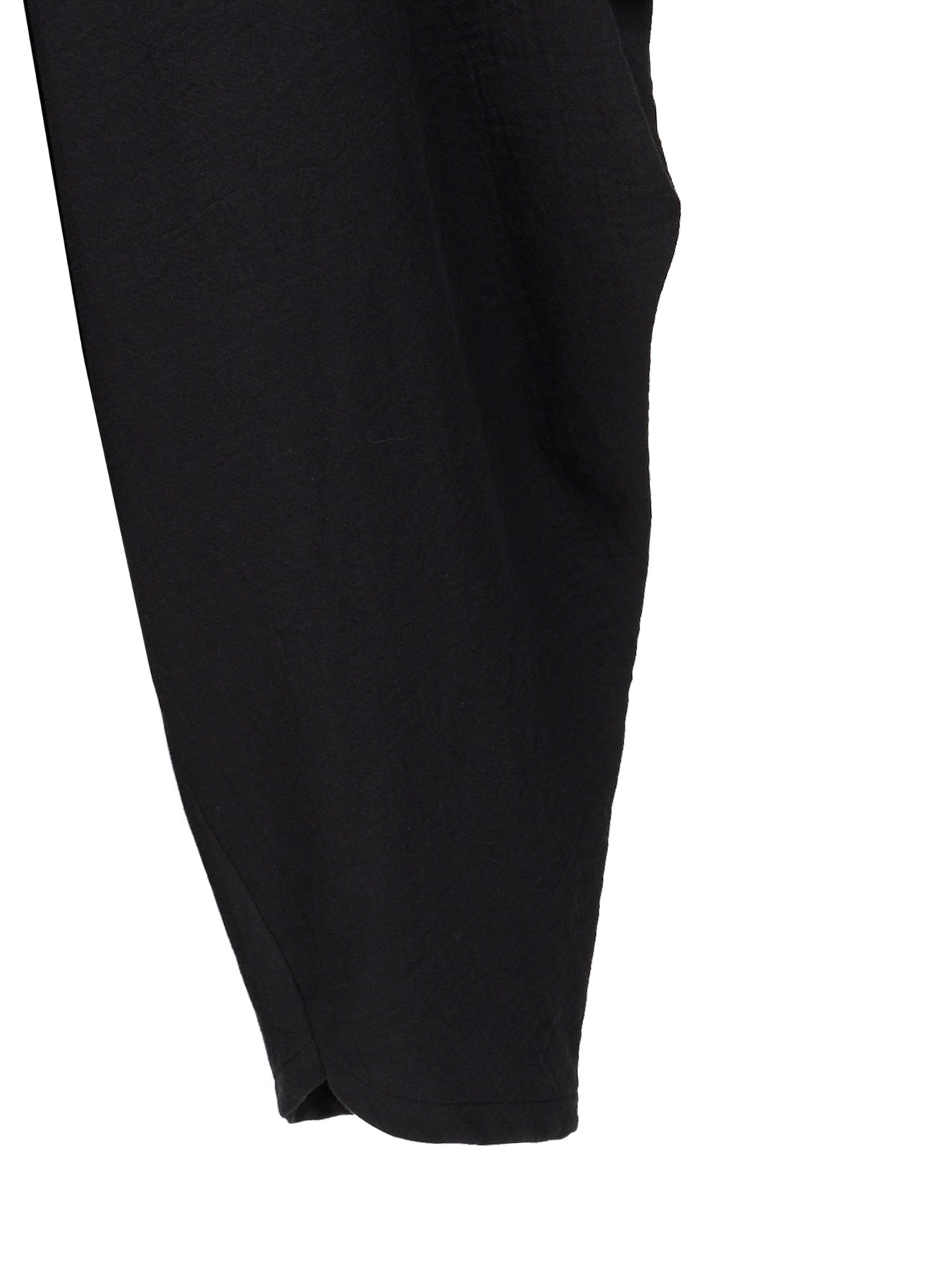 DOUBLE CLOTH ELASTIC WAIST TUCK PANTS