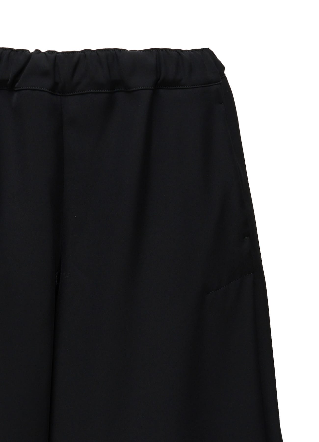 DOUBLE SATIN ELASTIC WAIST TUCK PANTS