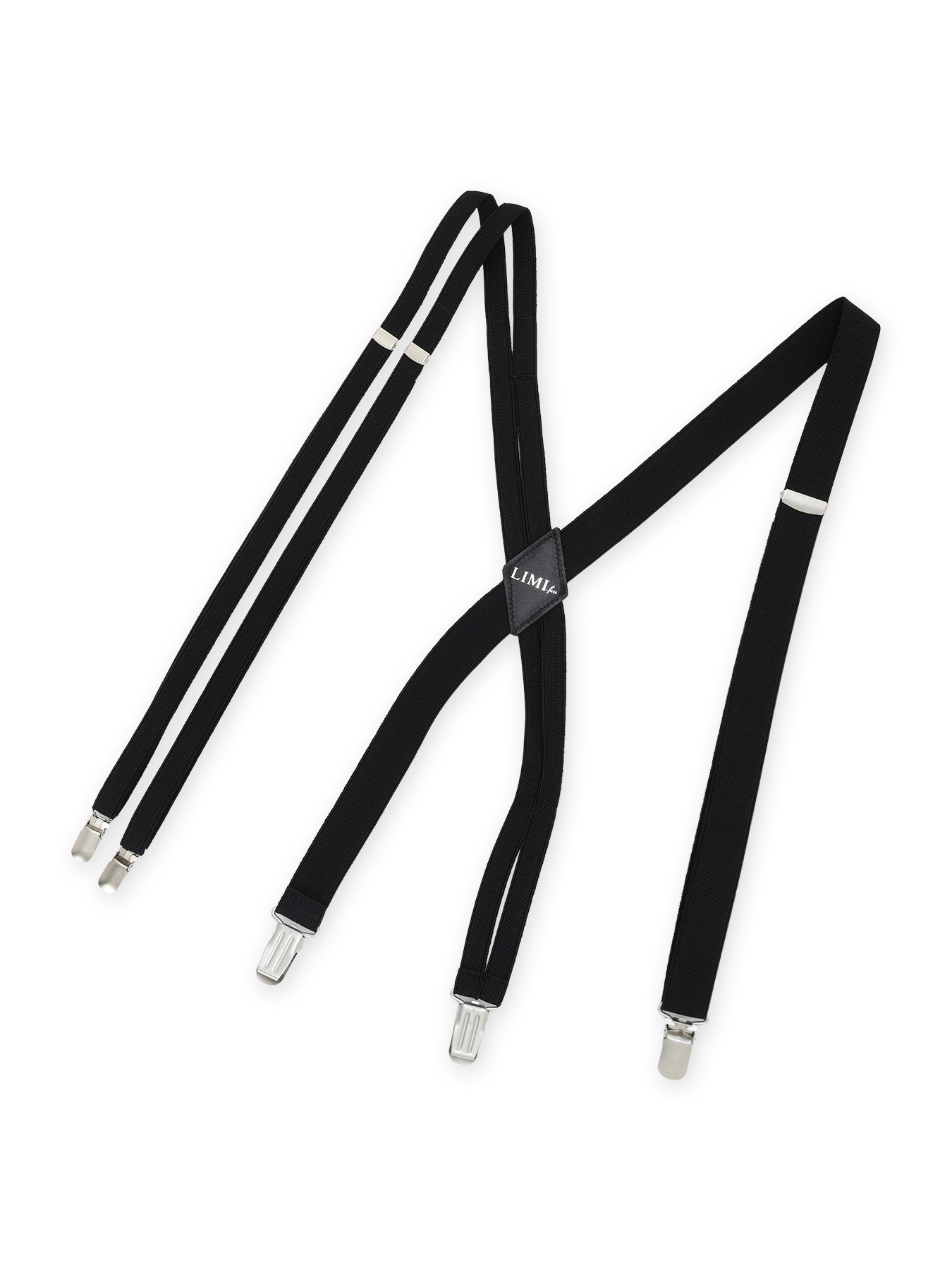 POLYESTER RUBBER ASYMMETRIC DOUBLE STRAP SUSPENDERS