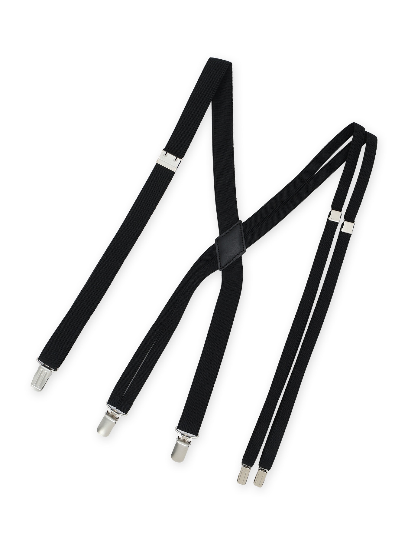 POLYESTER RUBBER ASYMMETRIC DOUBLE STRAP SUSPENDERS