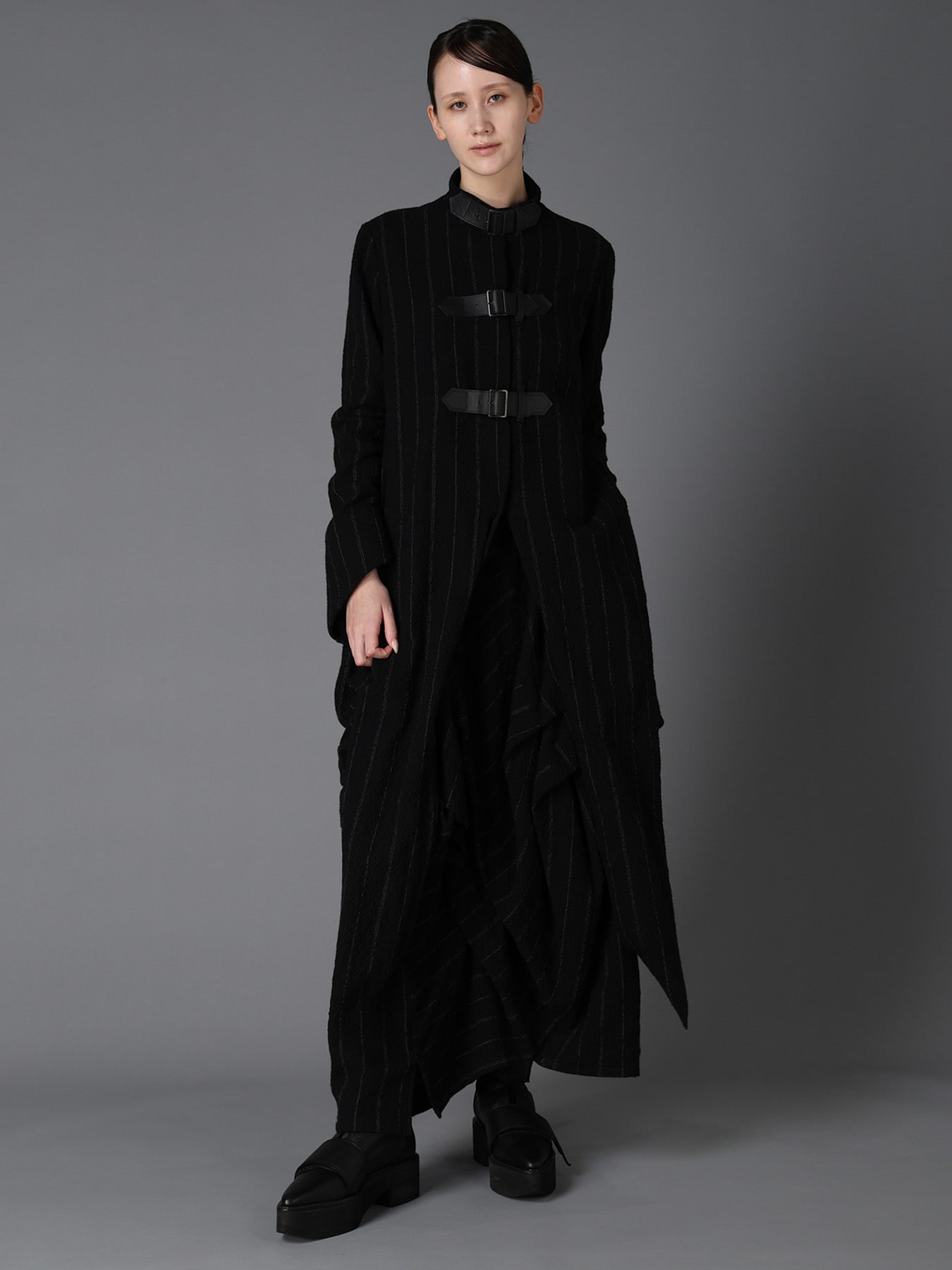 C/W STRIPE  TUCK SKIRT