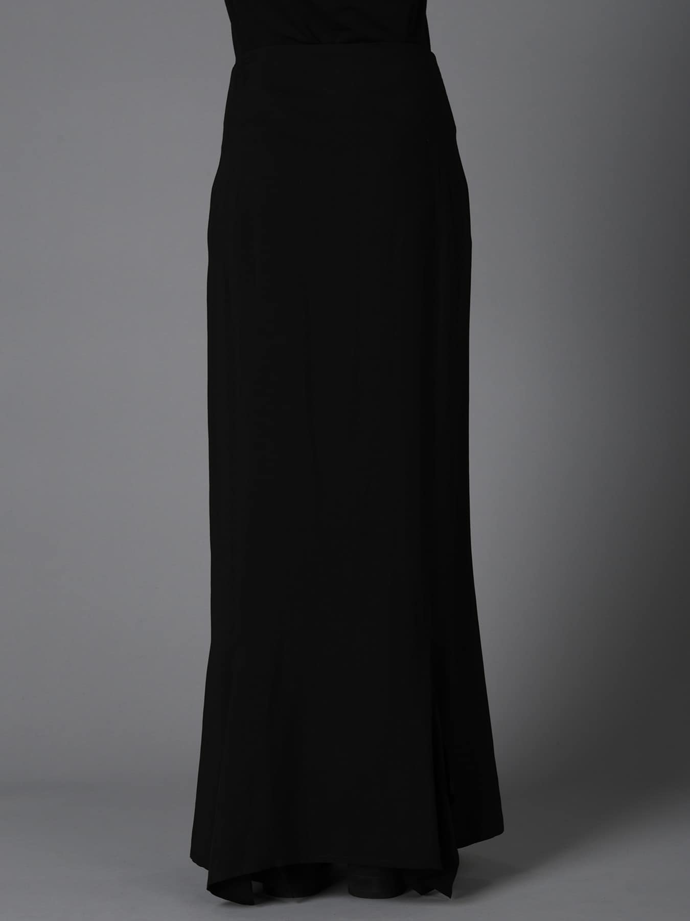 HIGH TWIST GABARDINE FLARED PANEL PENCIL SKIRT