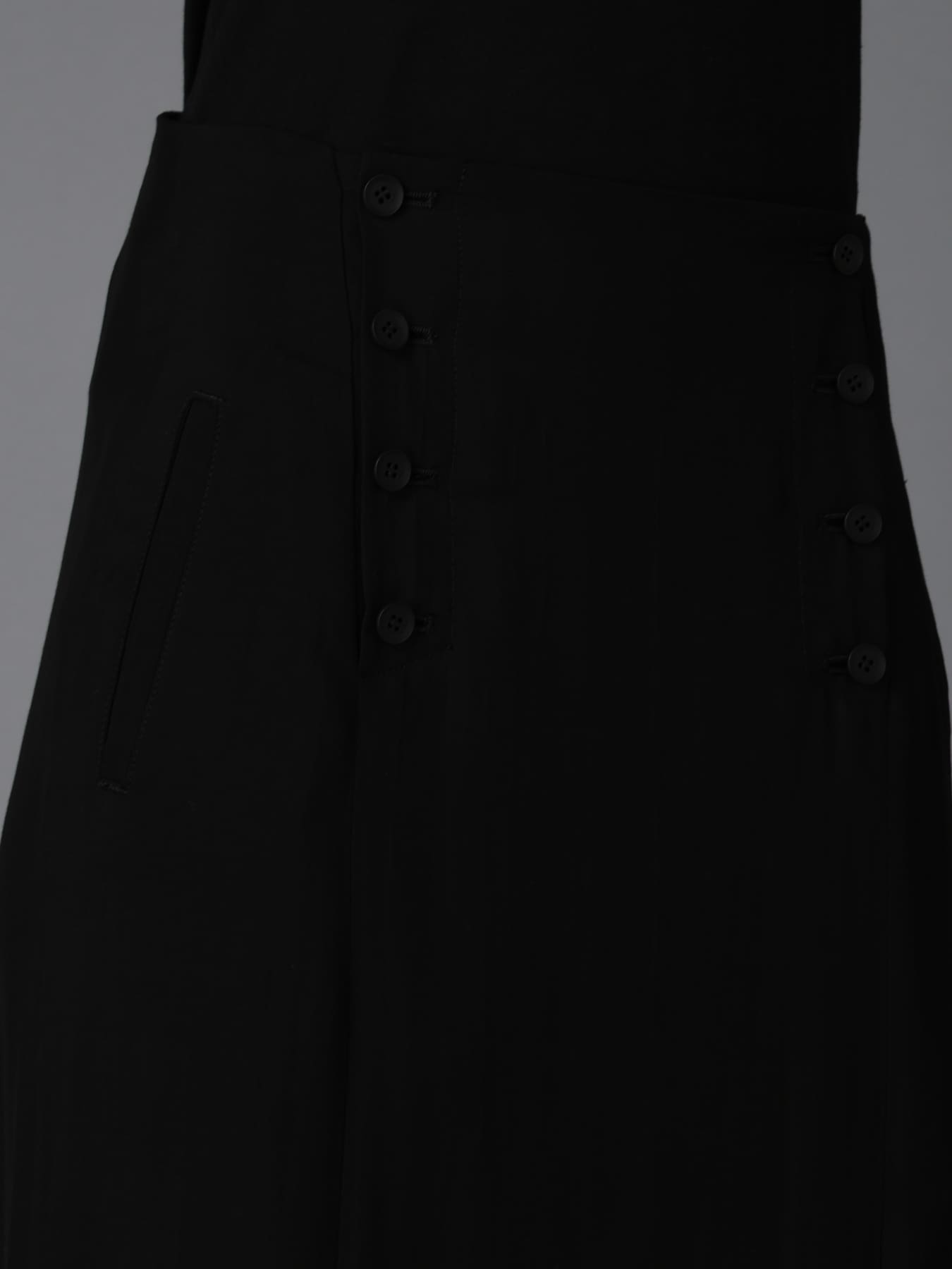 HIGH TWIST GABARDINE FLARED PANEL PENCIL SKIRT