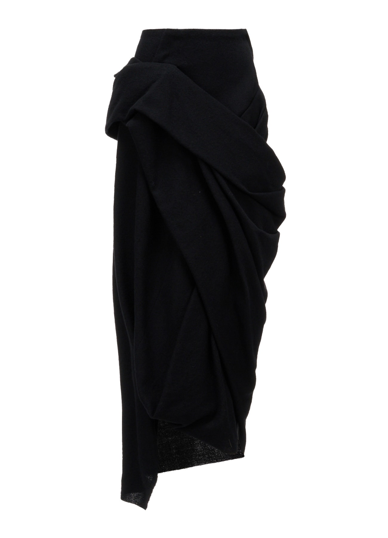 HERRINGBONE DRAPED SKIRT