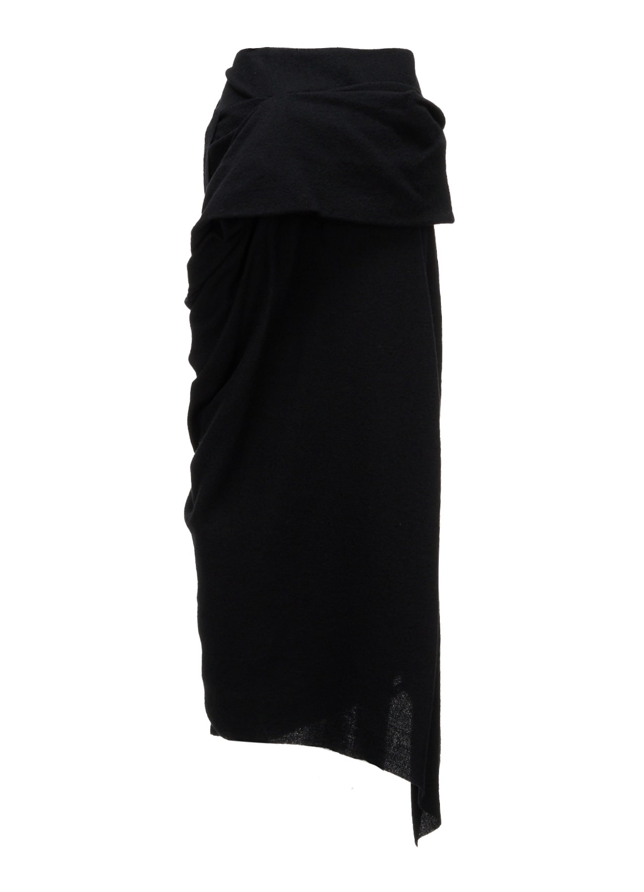 HERRINGBONE DRAPED SKIRT
