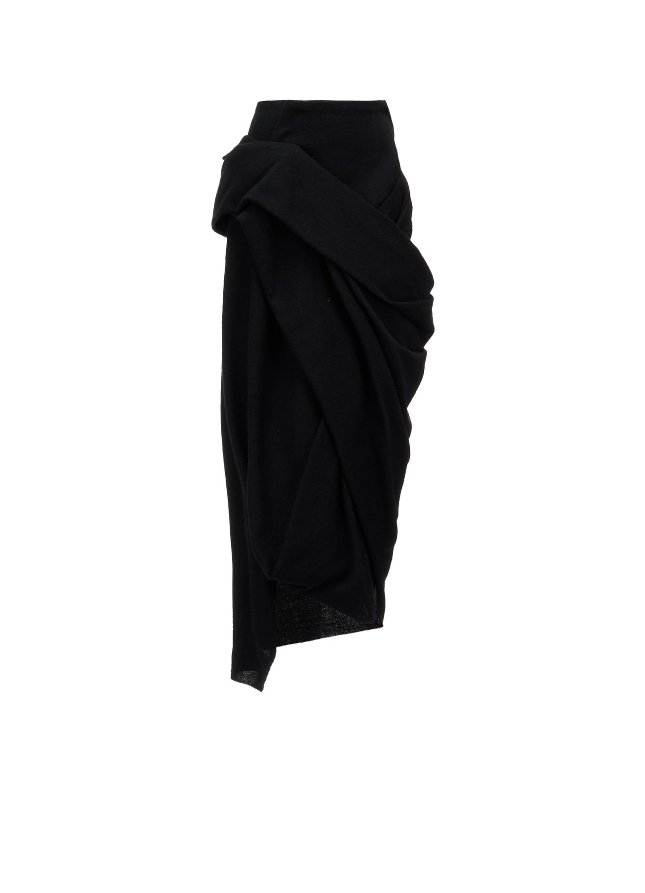 HERRINGBONE DRAPED SKIRT