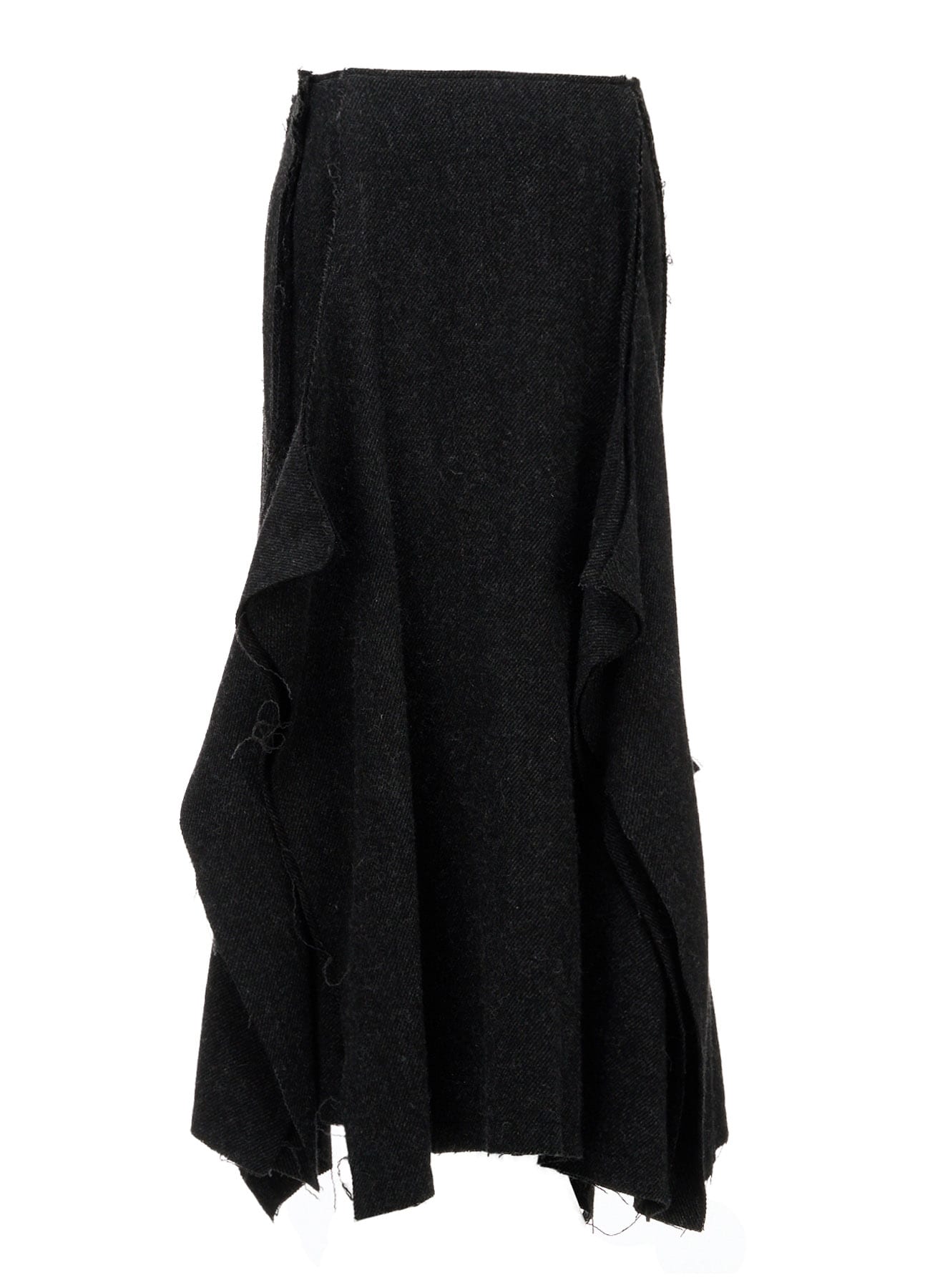 TOP DYED TWEED FLARED PANEL SKIRT B
