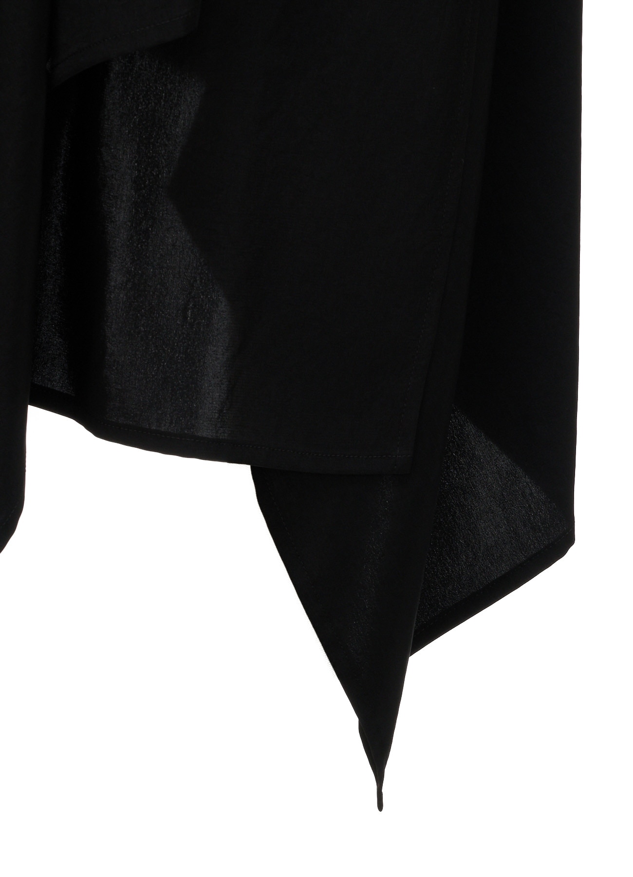 TA/PE CREPE DE CHINE ONE-SHOULDER ASYMMETRIC SKIRT
