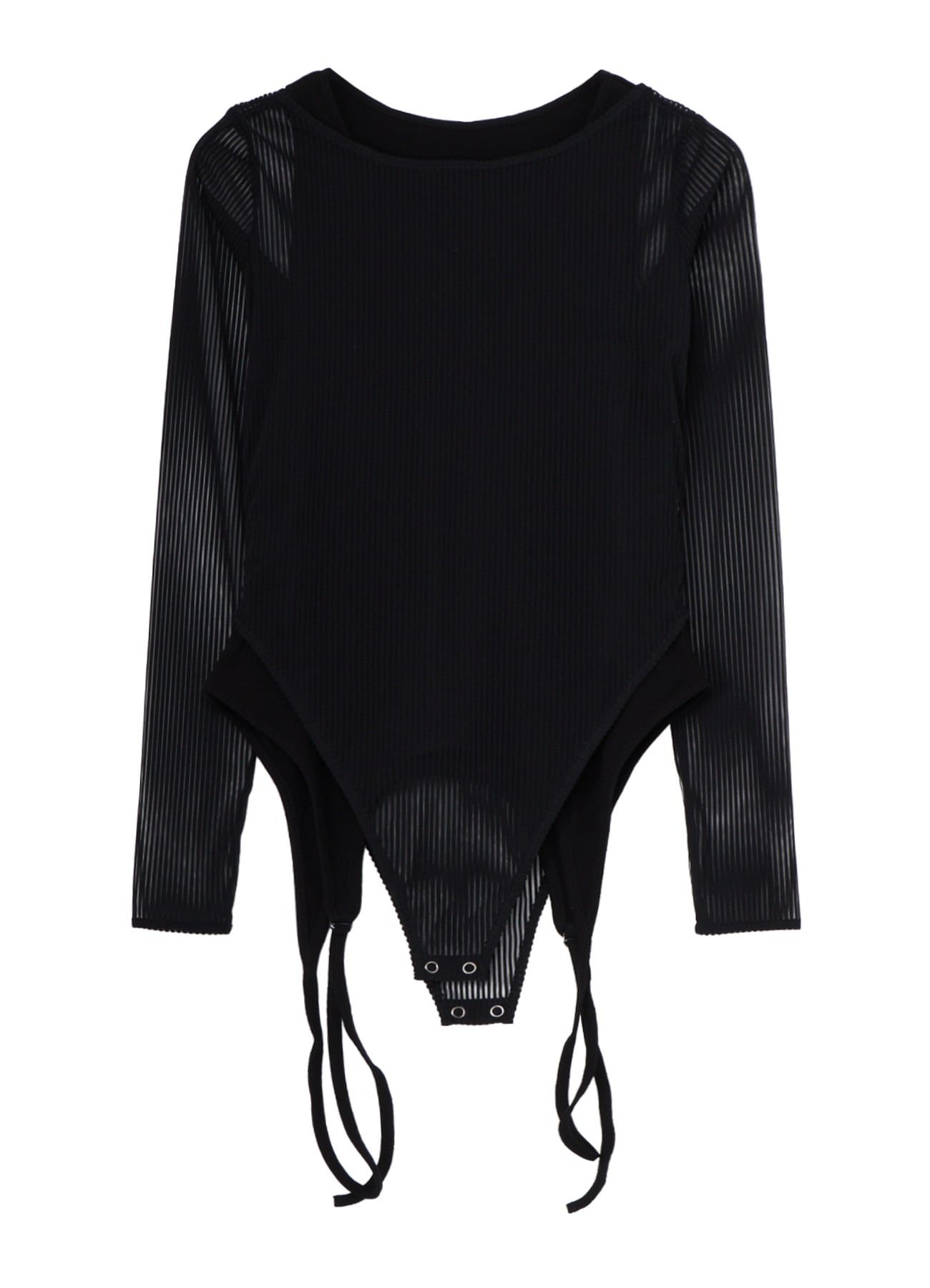 STRIPE TULLE  LAYERED BODYSUIT