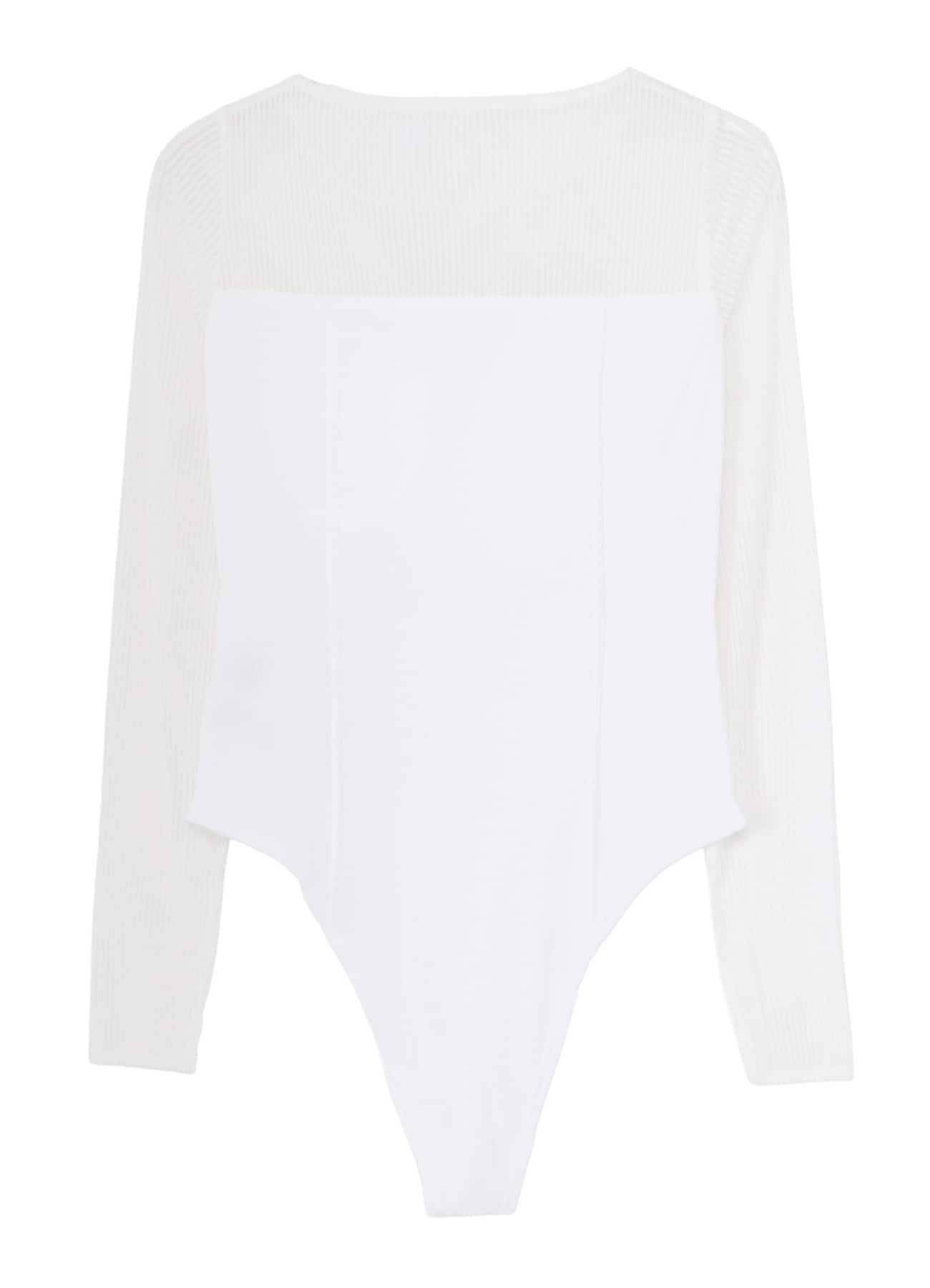 STRIPE TULLE  BUSTIER BODYSUIT
