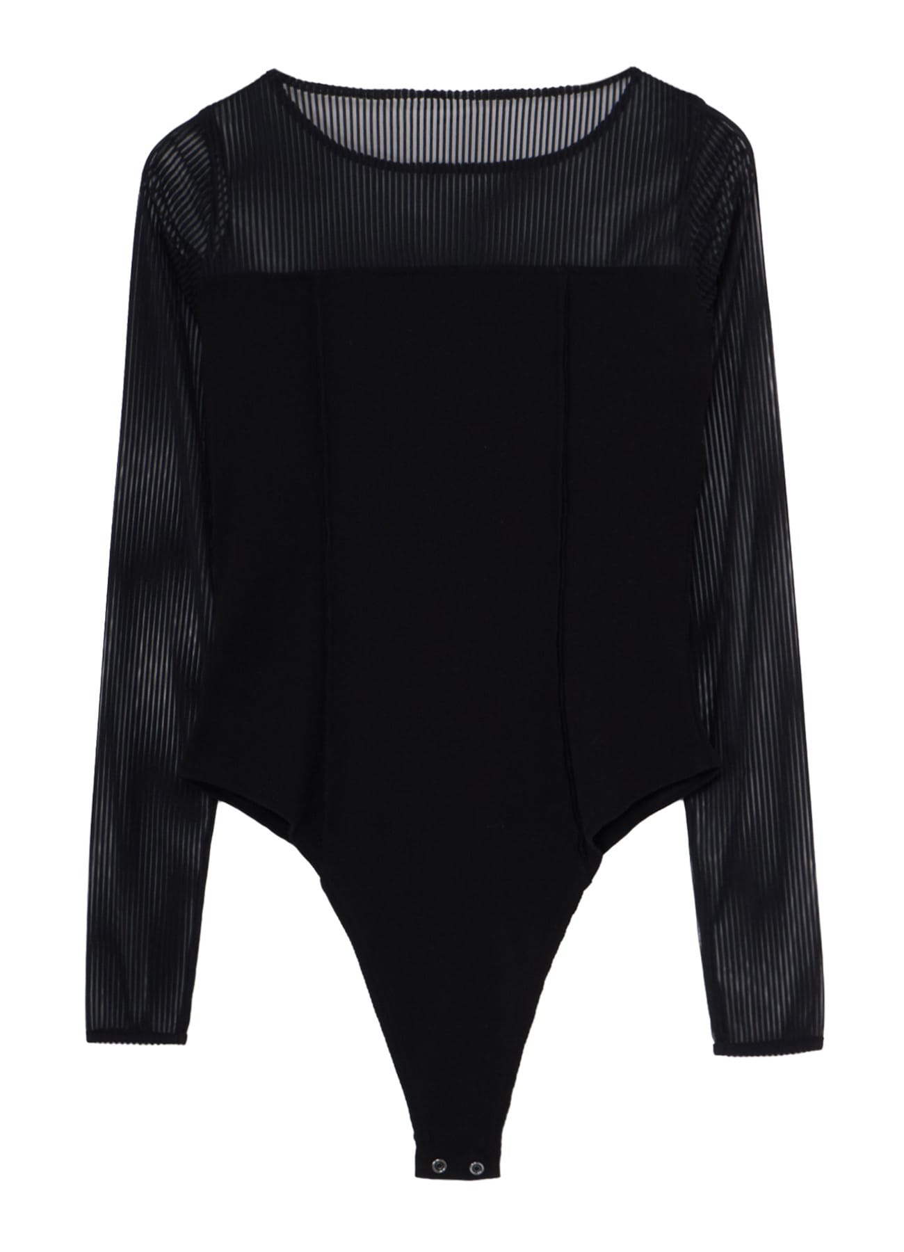 STRIPE TULLE  BUSTIER BODYSUIT