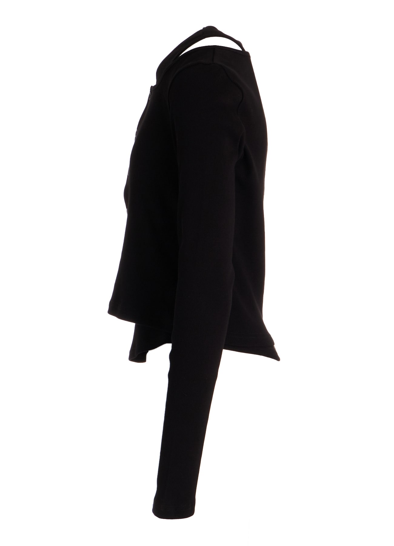 C/ RIB LAYERED CARDIGAN T