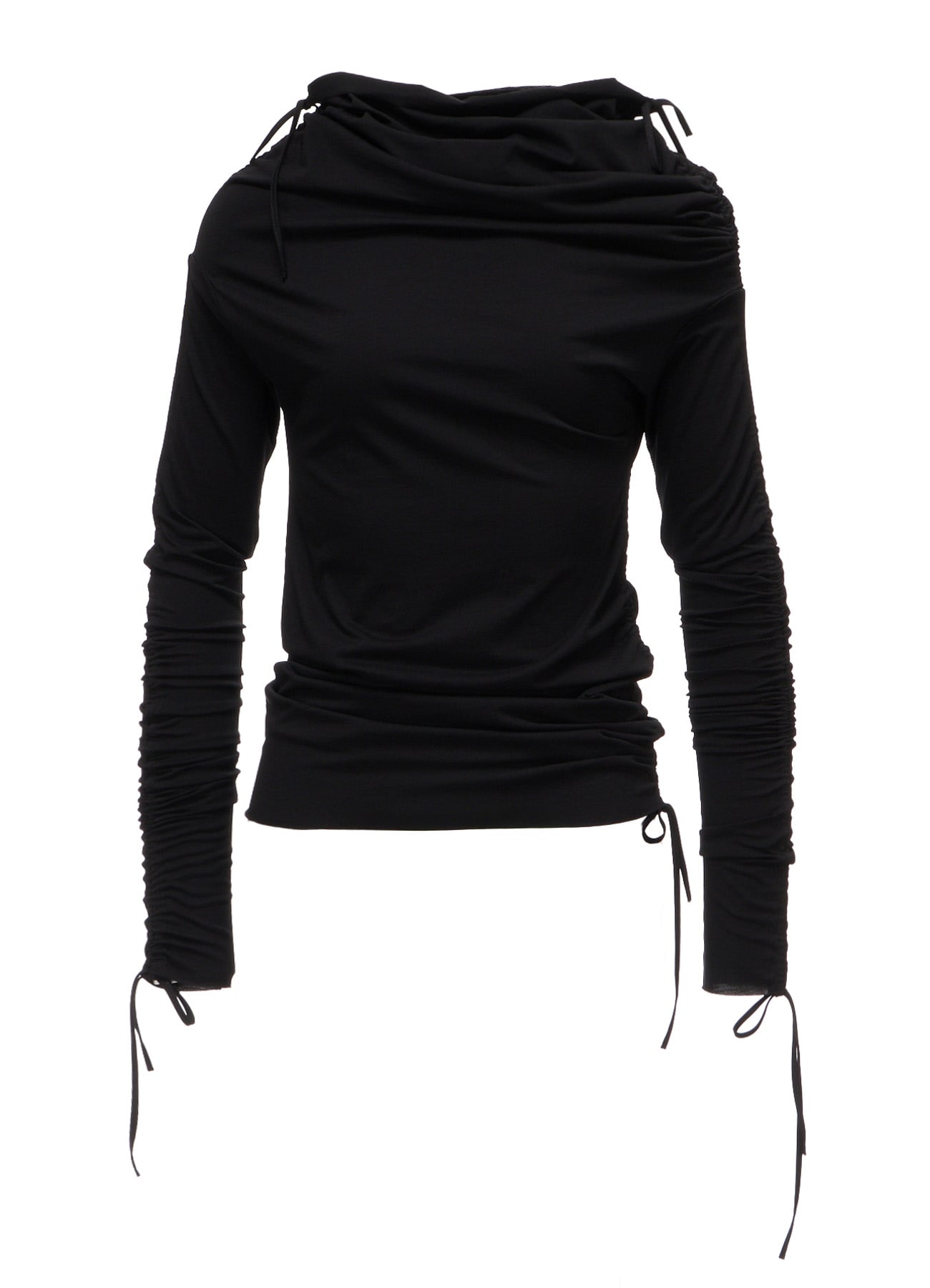 BIAS JERSEY GATHERED SLIM T