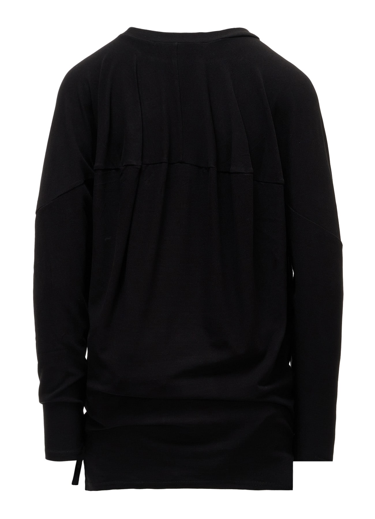 BRUSHED STRETCH JERSEY BALLOON LONG SLEEVE T