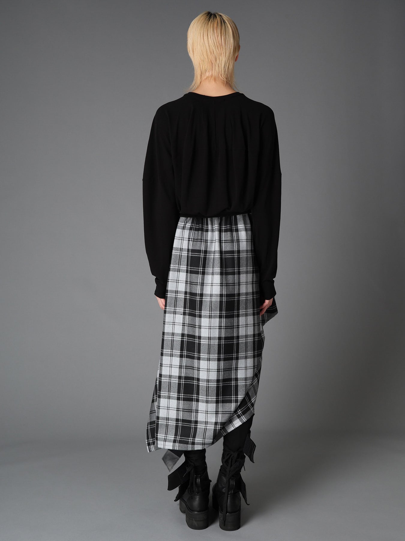 BRUSHED STRETCH JERSEY BALLOON CARDIGAN