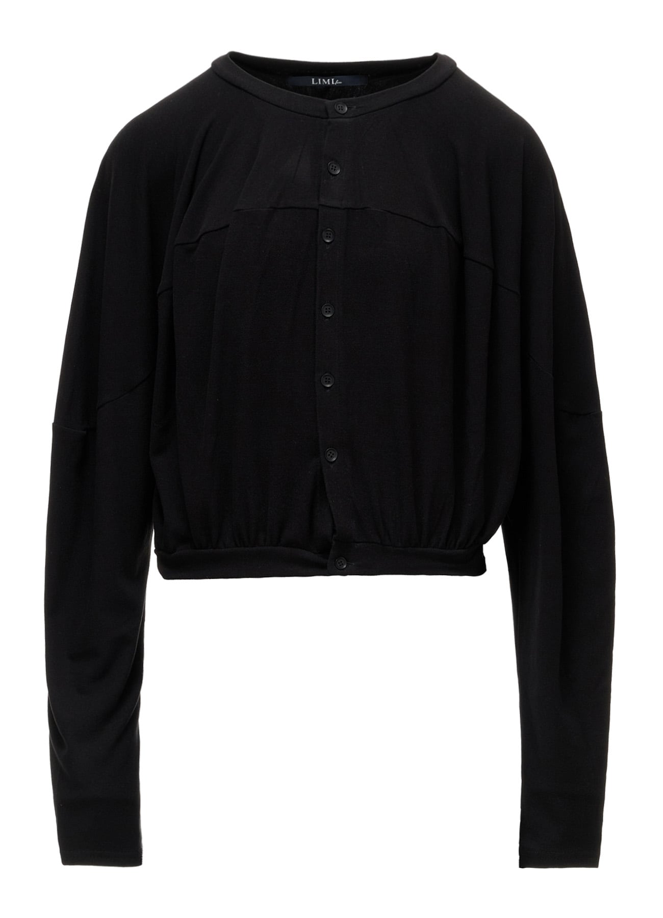 BRUSHED STRETCH JERSEY BALLOON CARDIGAN