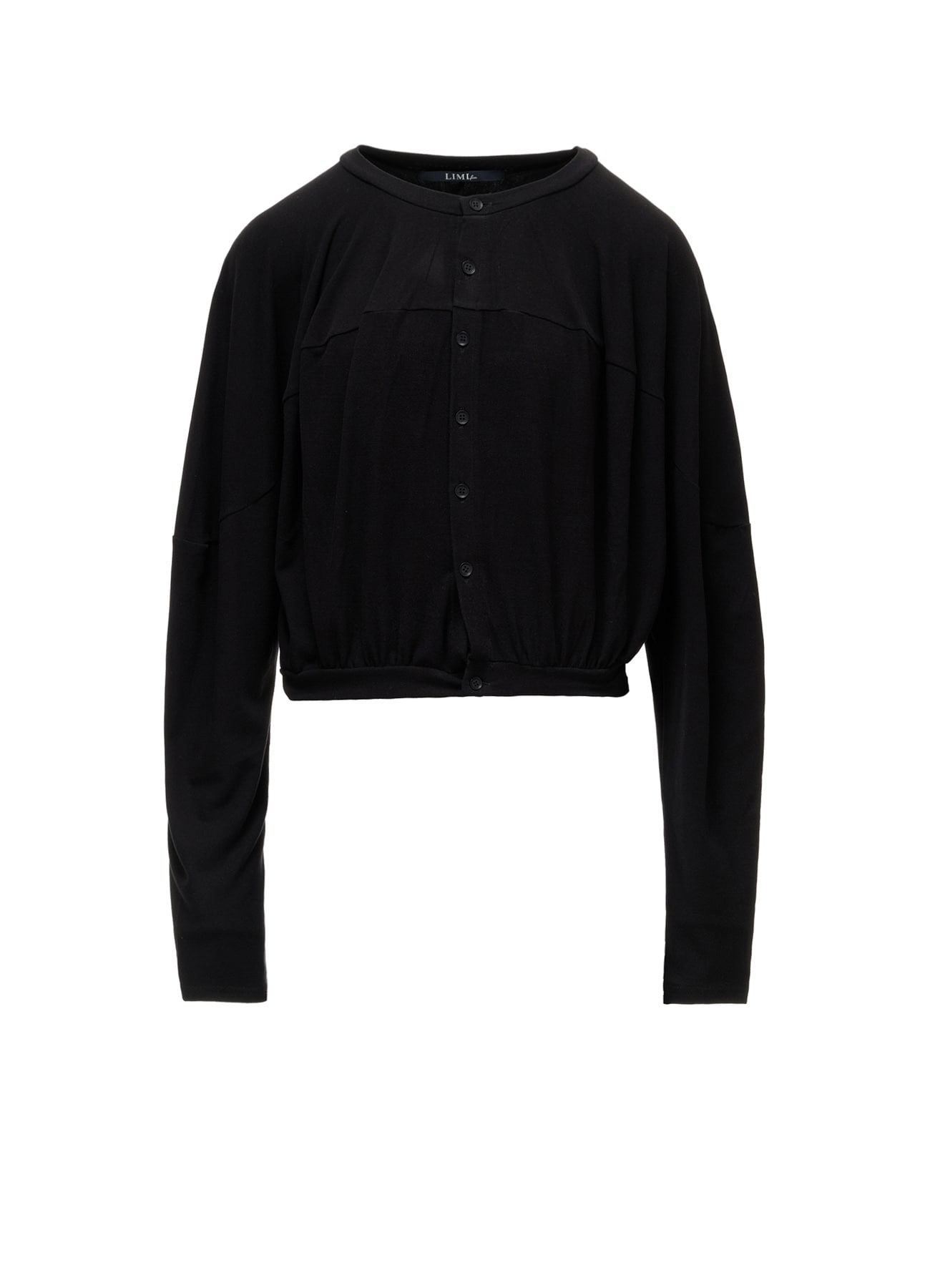 BRUSHED STRETCH JERSEY BALLOON CARDIGAN