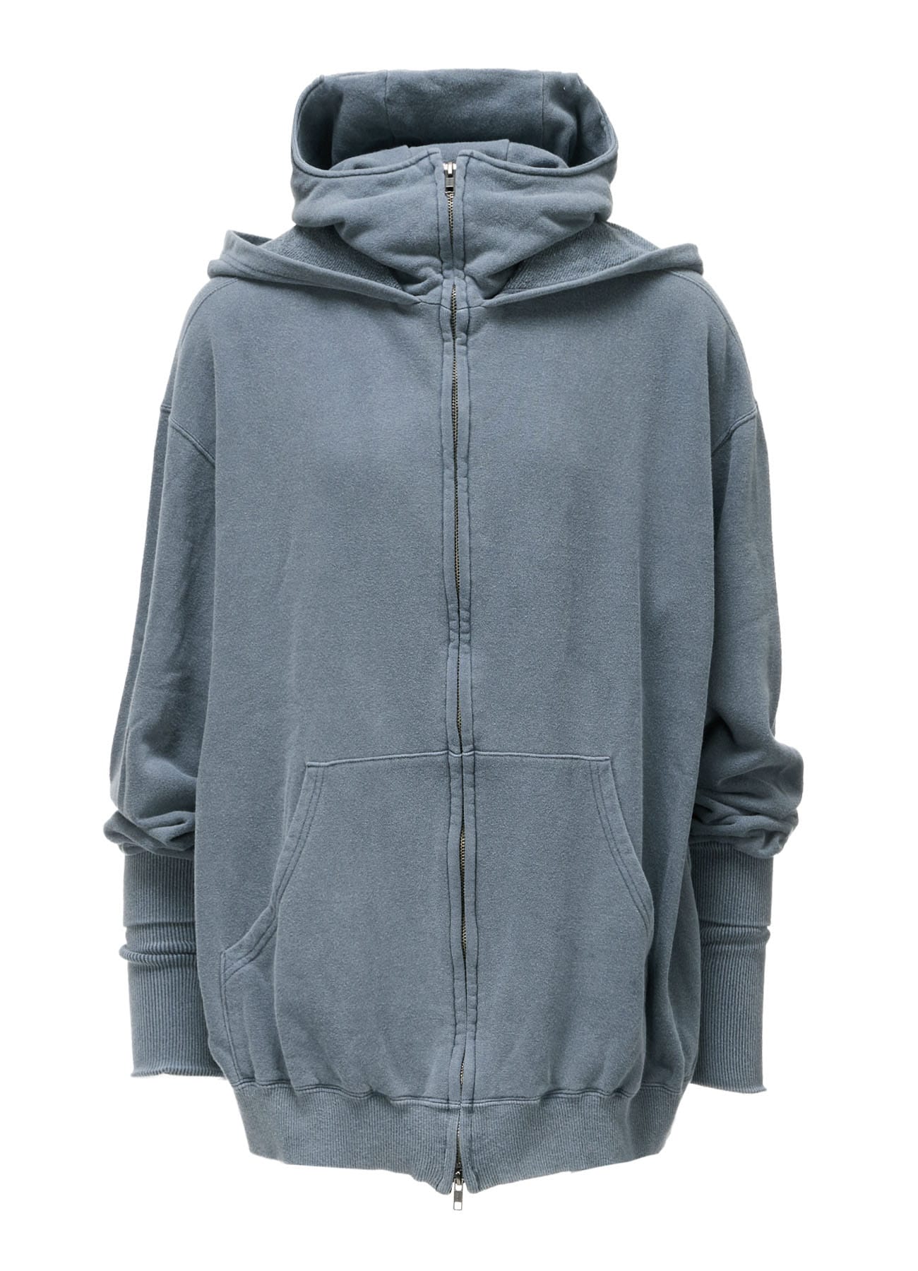 GARMENT DYED FRENCH TERRY DOUBLE HOOD PARKA