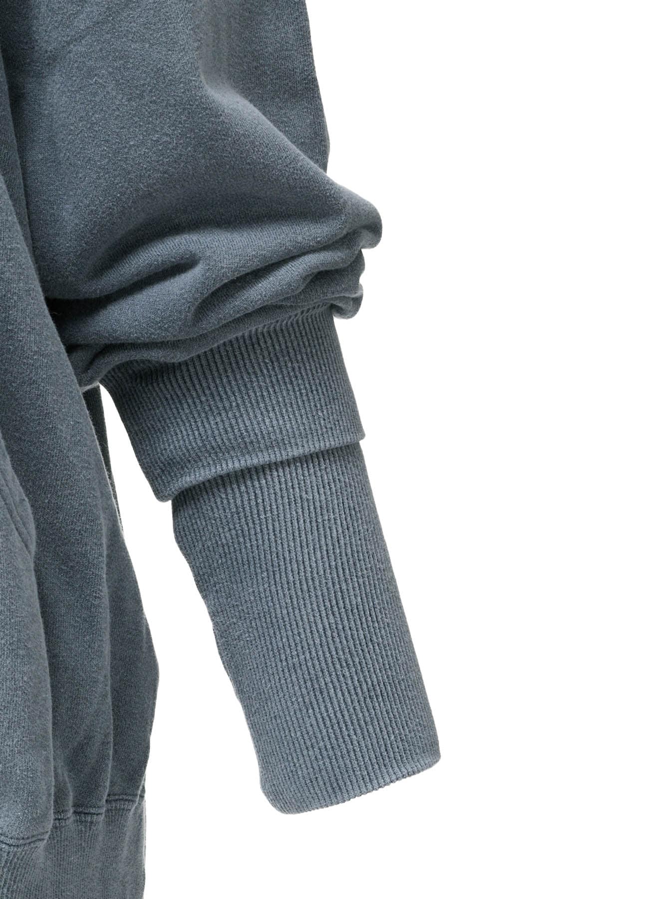 GARMENT DYED FRENCH TERRY DOUBLE HOOD PARKA