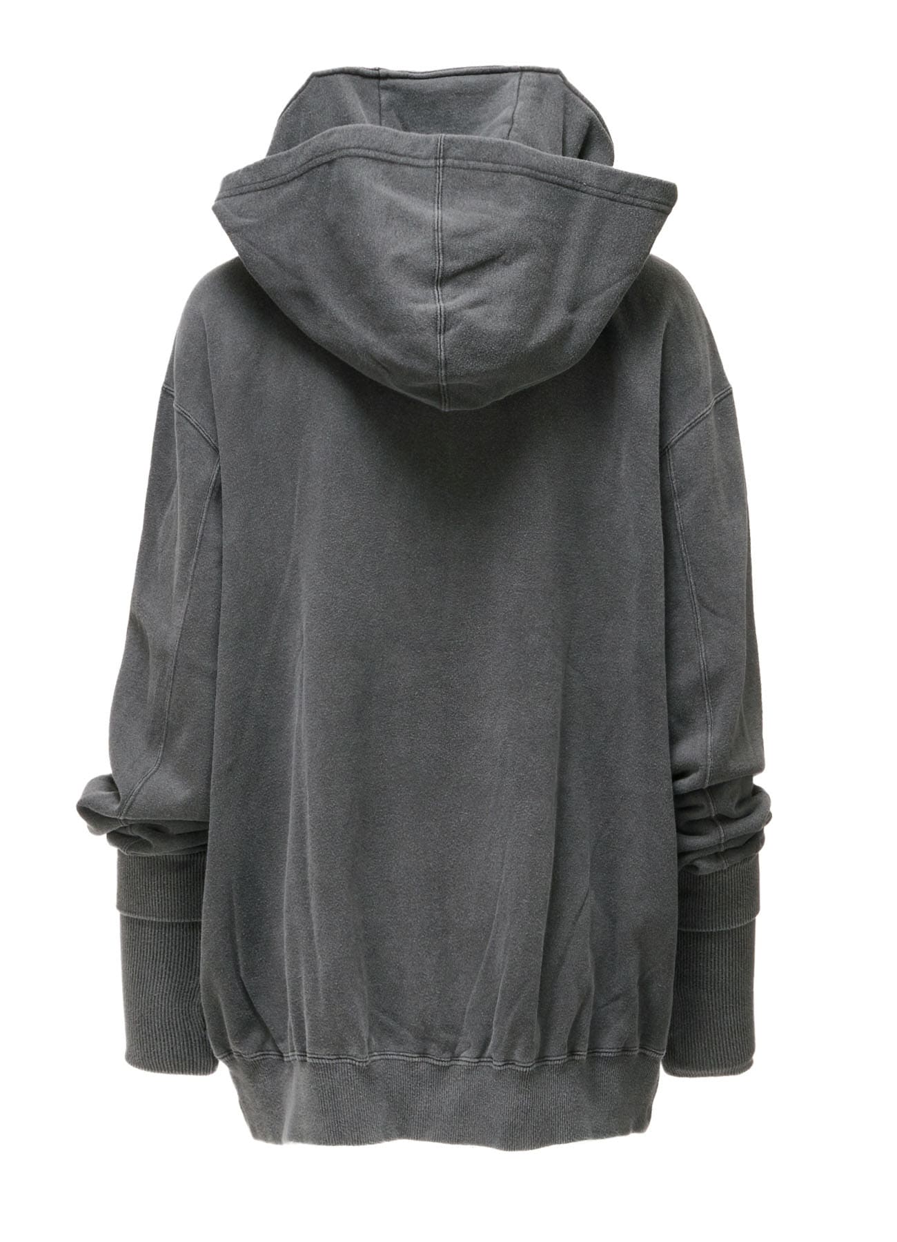 GARMENT DYED FRENCH TERRY DOUBLE HOOD PARKA