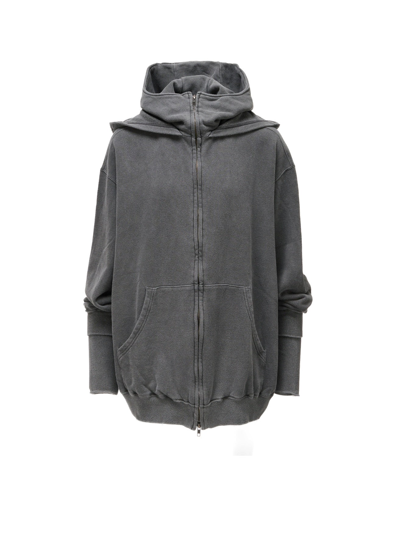 GARMENT DYED FRENCH TERRY DOUBLE HOOD PARKA