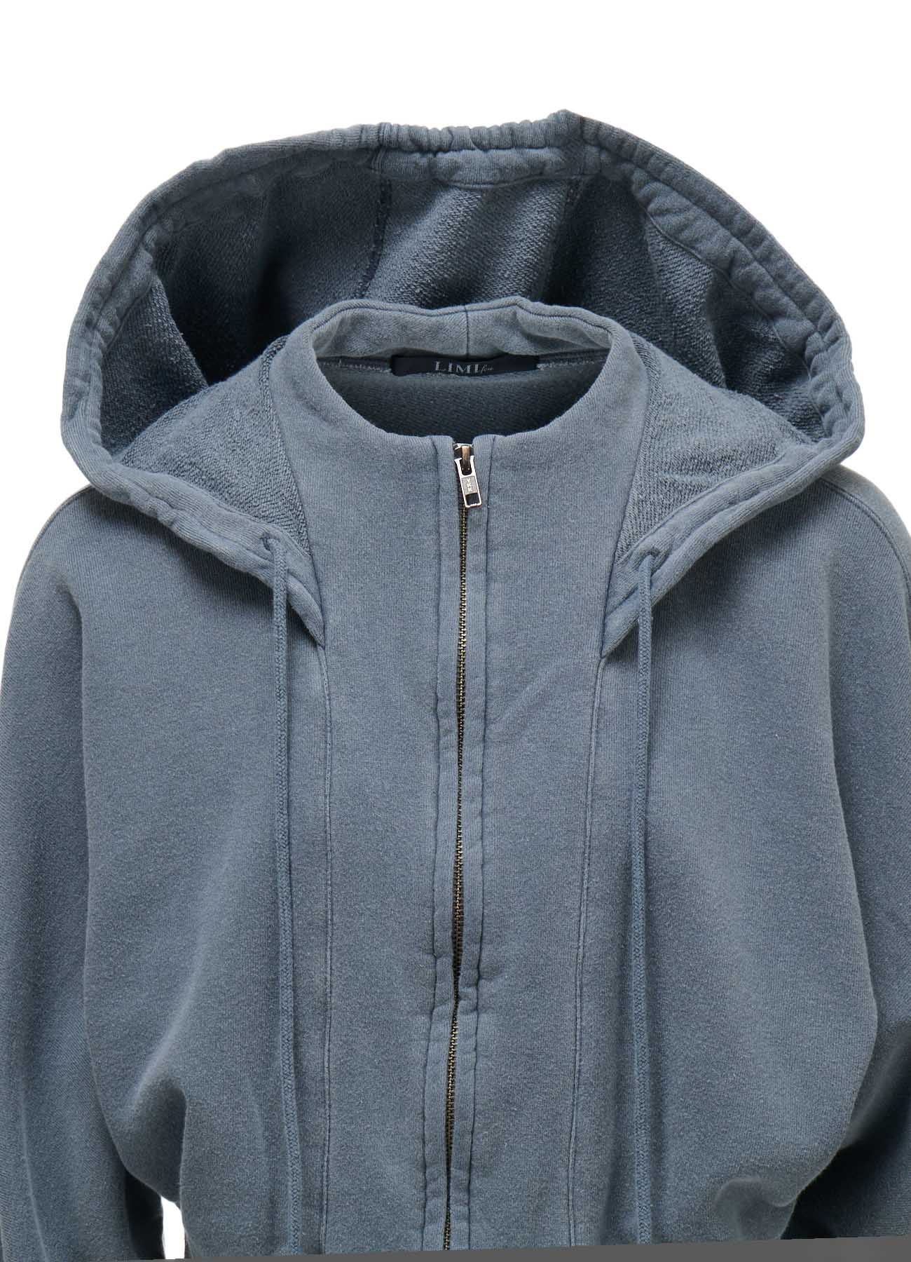 GARMENT DYED FRENCH TERRY SHORT PARKA(S Blue): LIMI feu｜THE SHOP