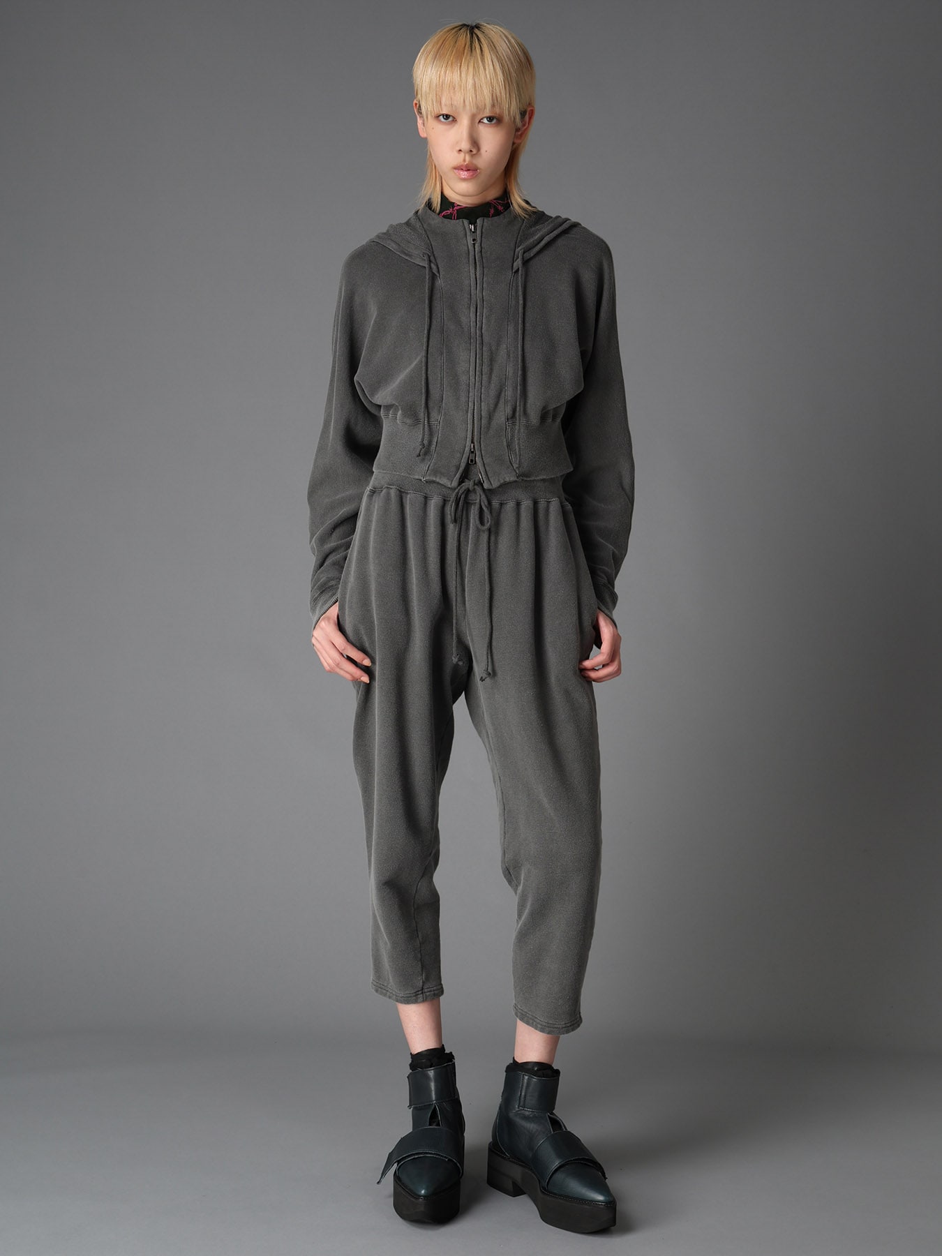 GARMENT DYED FRENCH TERRY SHORT PARKA
