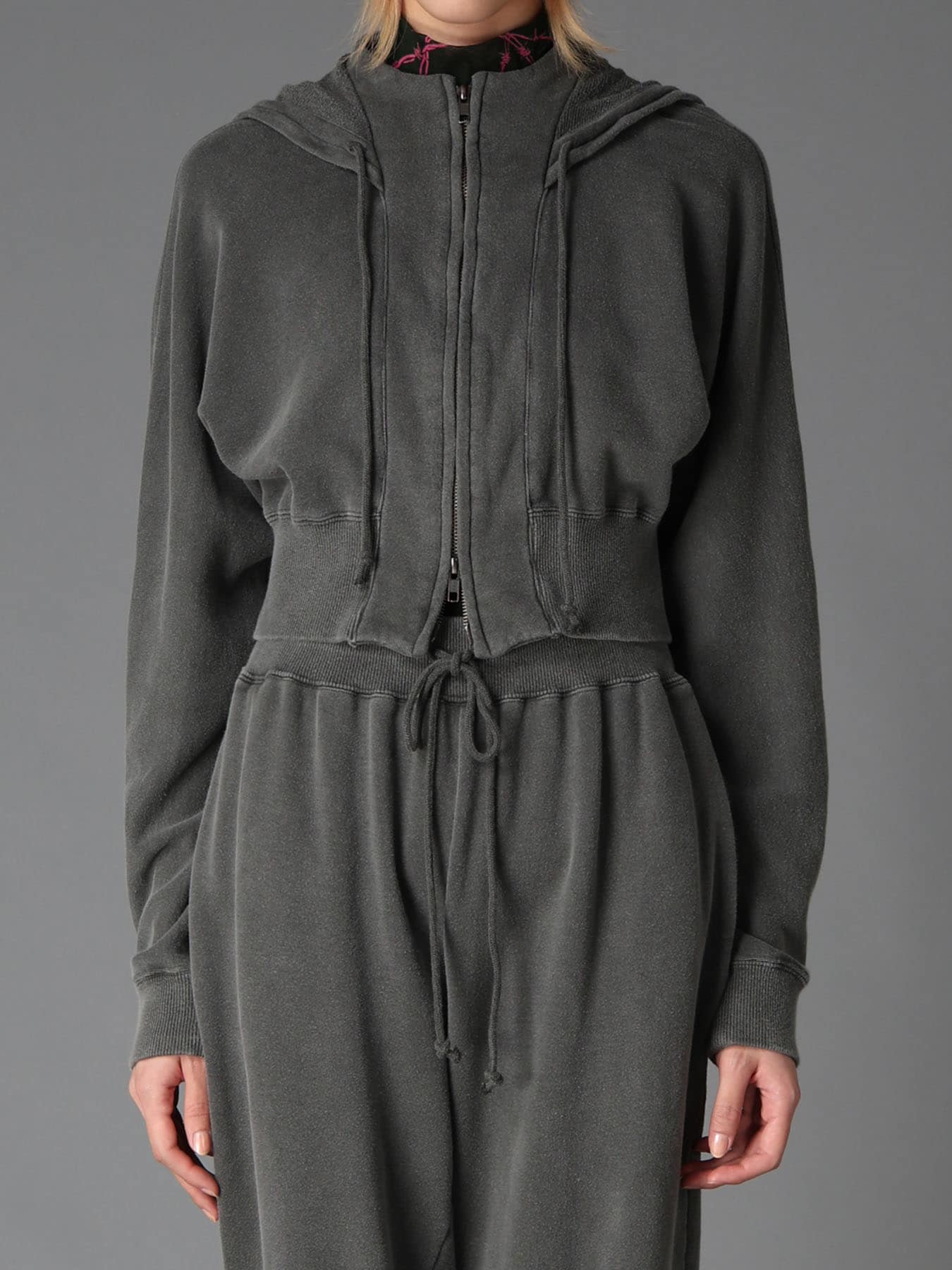 GARMENT DYED FRENCH TERRY SHORT PARKA