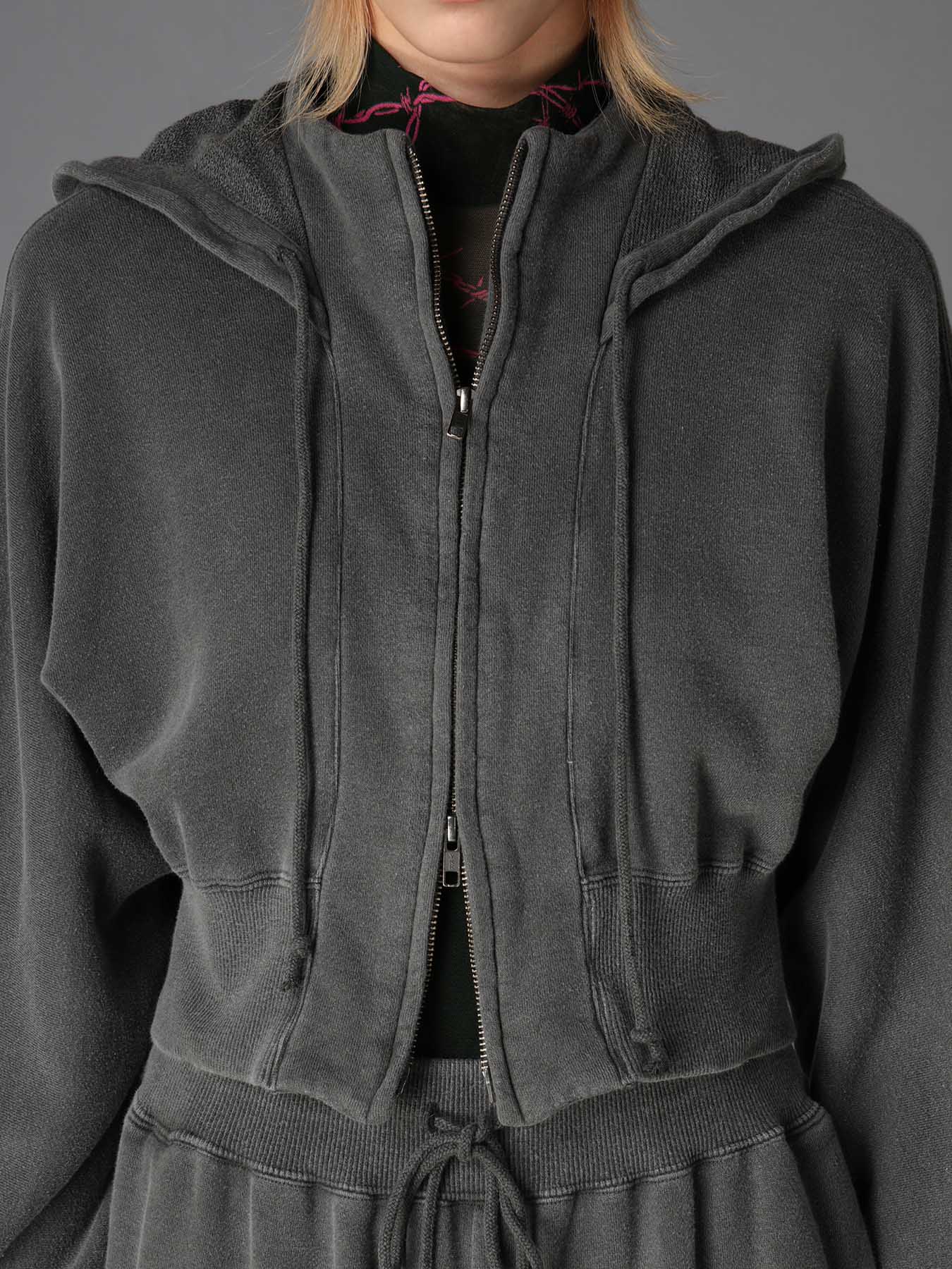 GARMENT DYED FRENCH TERRY SHORT PARKA