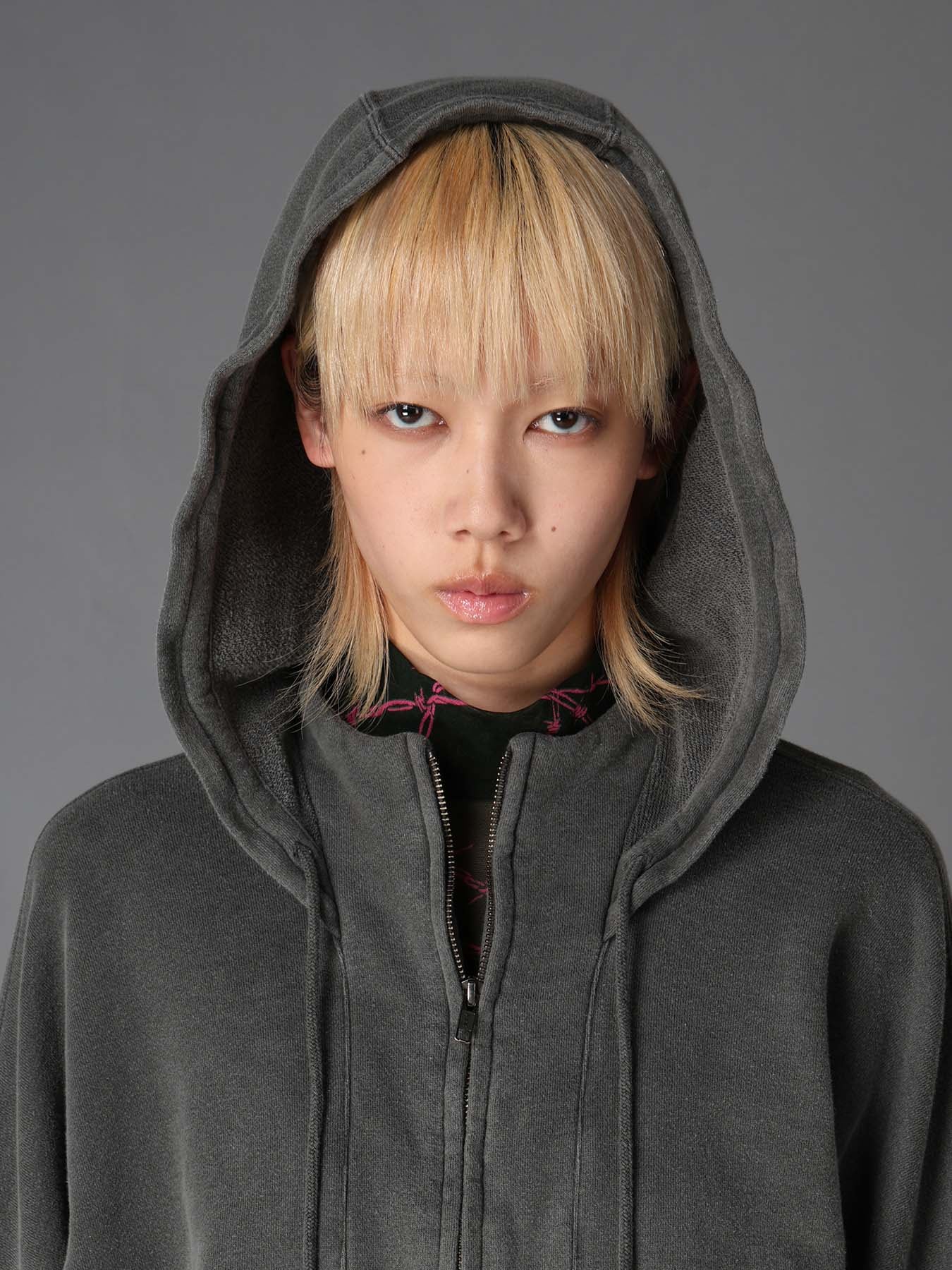 GARMENT DYED FRENCH TERRY SHORT PARKA