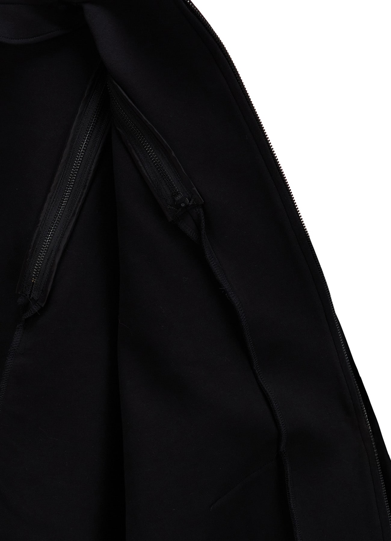 DOUBLE FACE JERSEY LONG ZIP BLOUSON