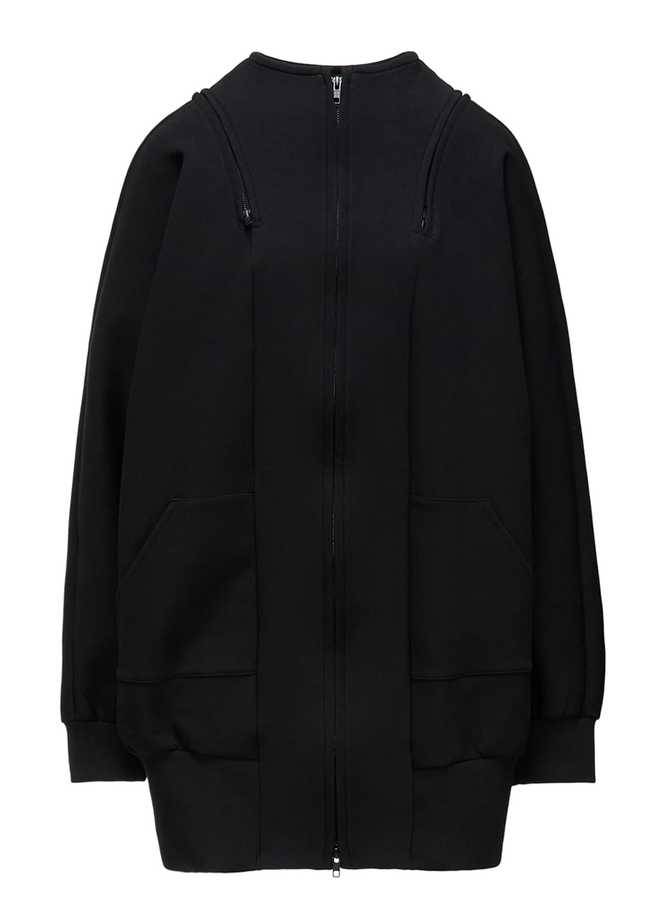 DOUBLE FACE JERSEY LONG ZIP BLOUSON
